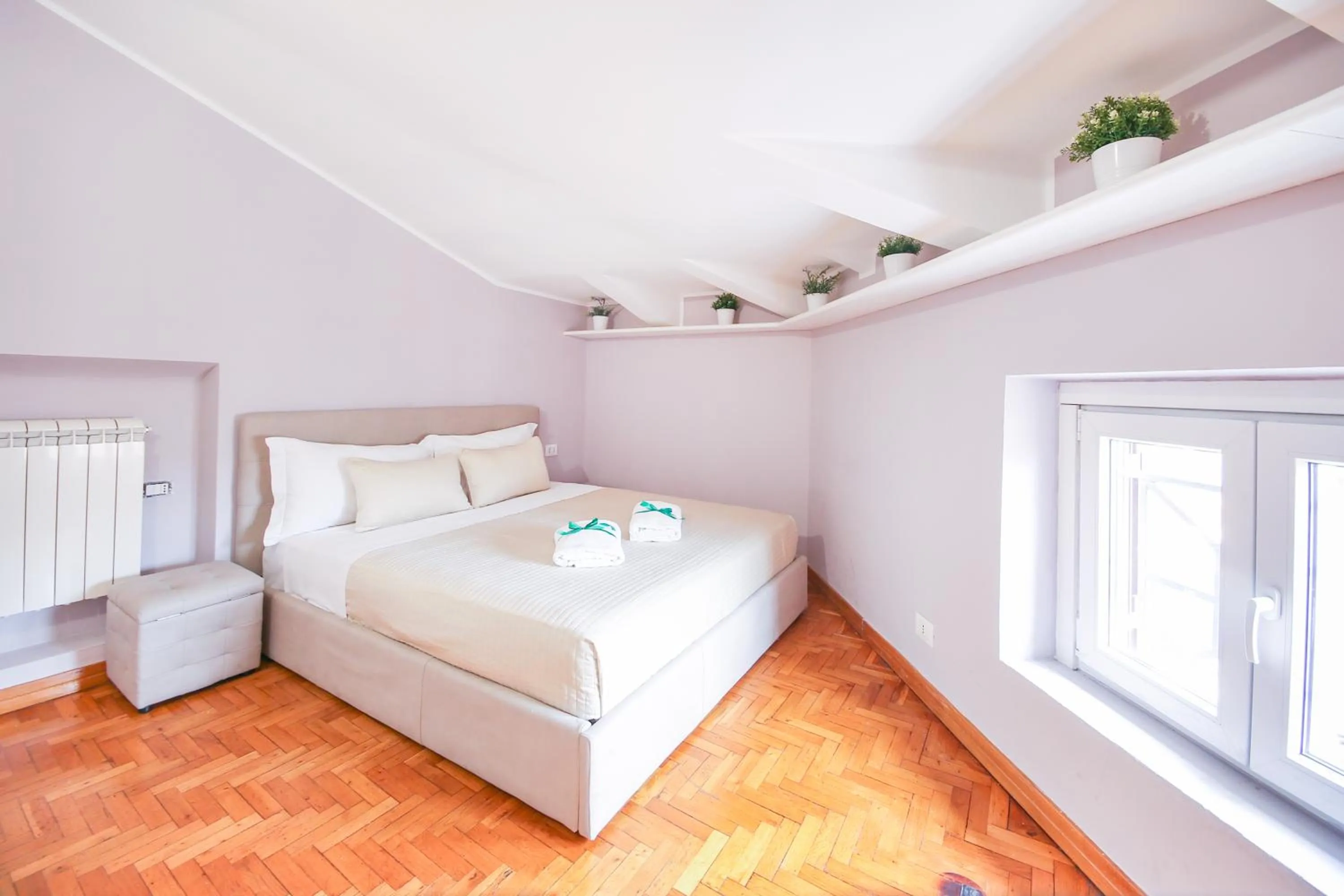 Bedroom, Bed in Penthouse in the heart of the city center