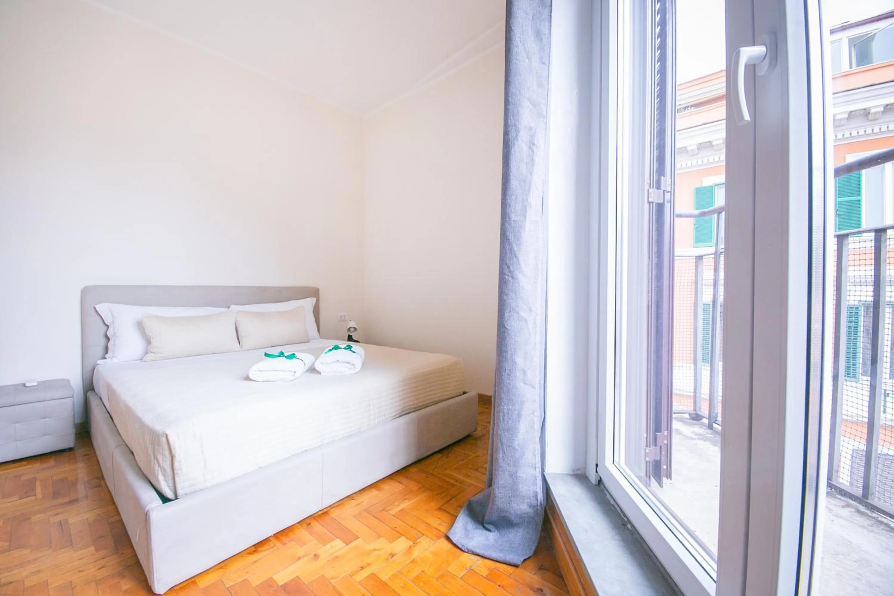 Bedroom, Bed in Penthouse in the heart of the city center