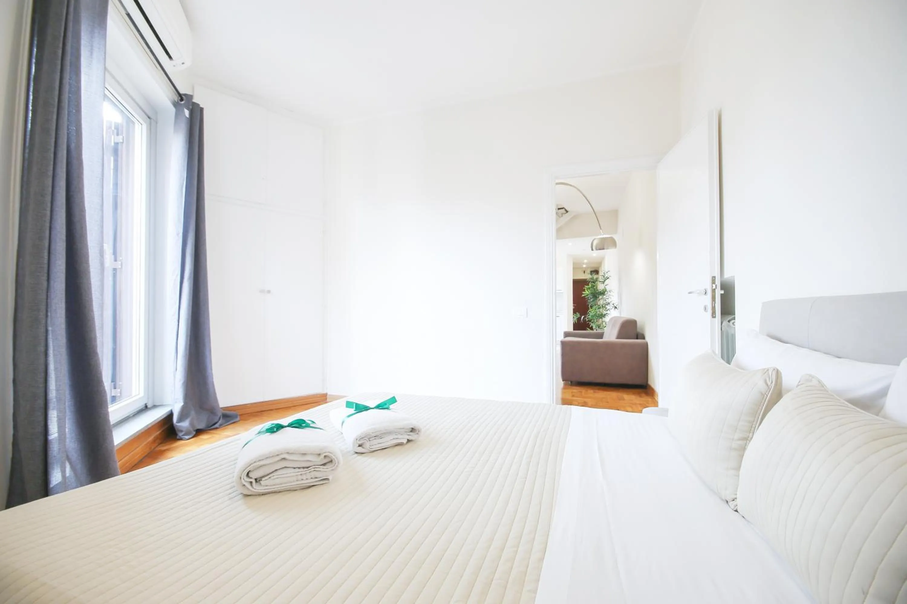 Bedroom, Bed in Penthouse in the heart of the city center