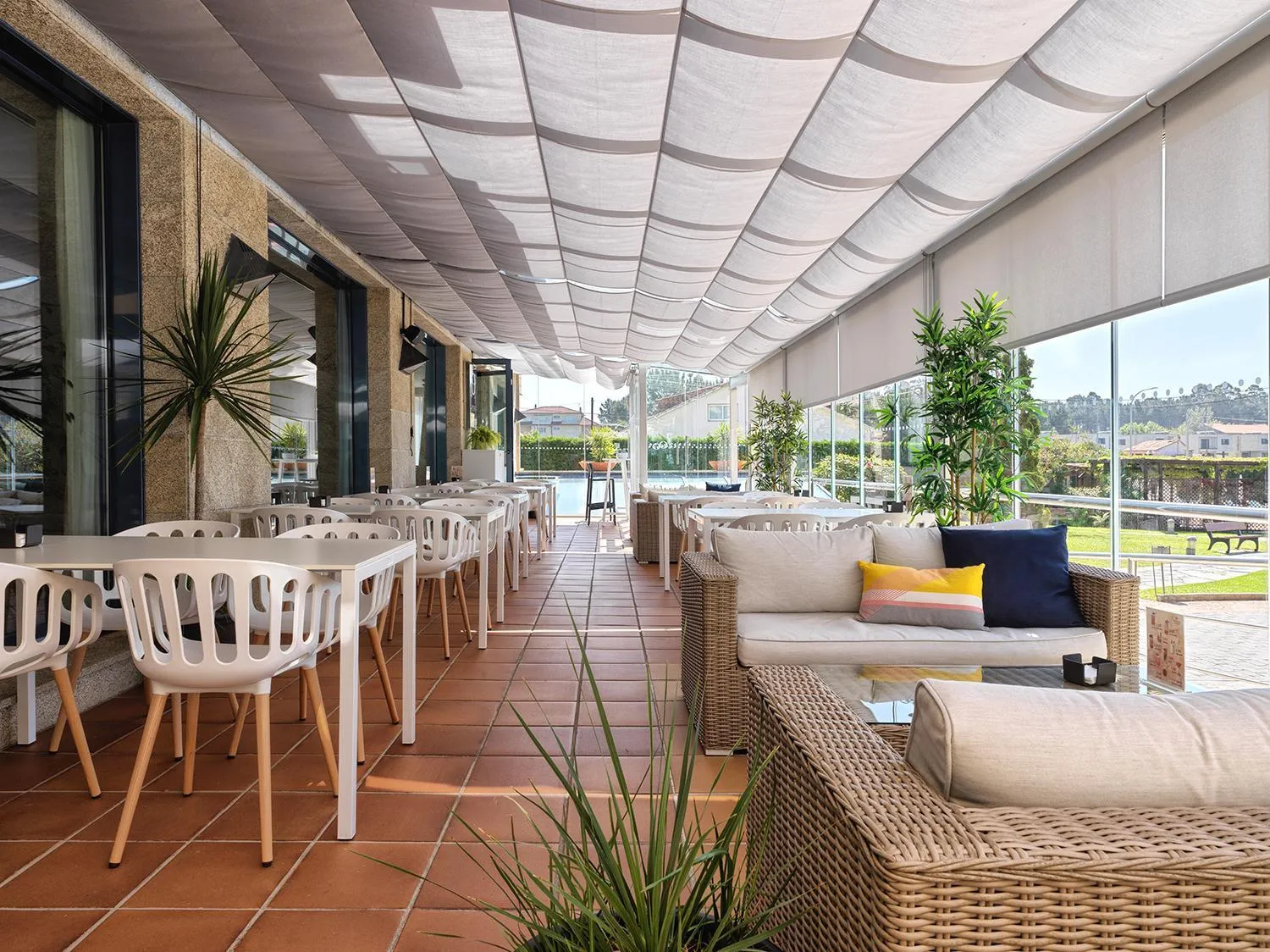 Patio in Hotel Spa Galatea