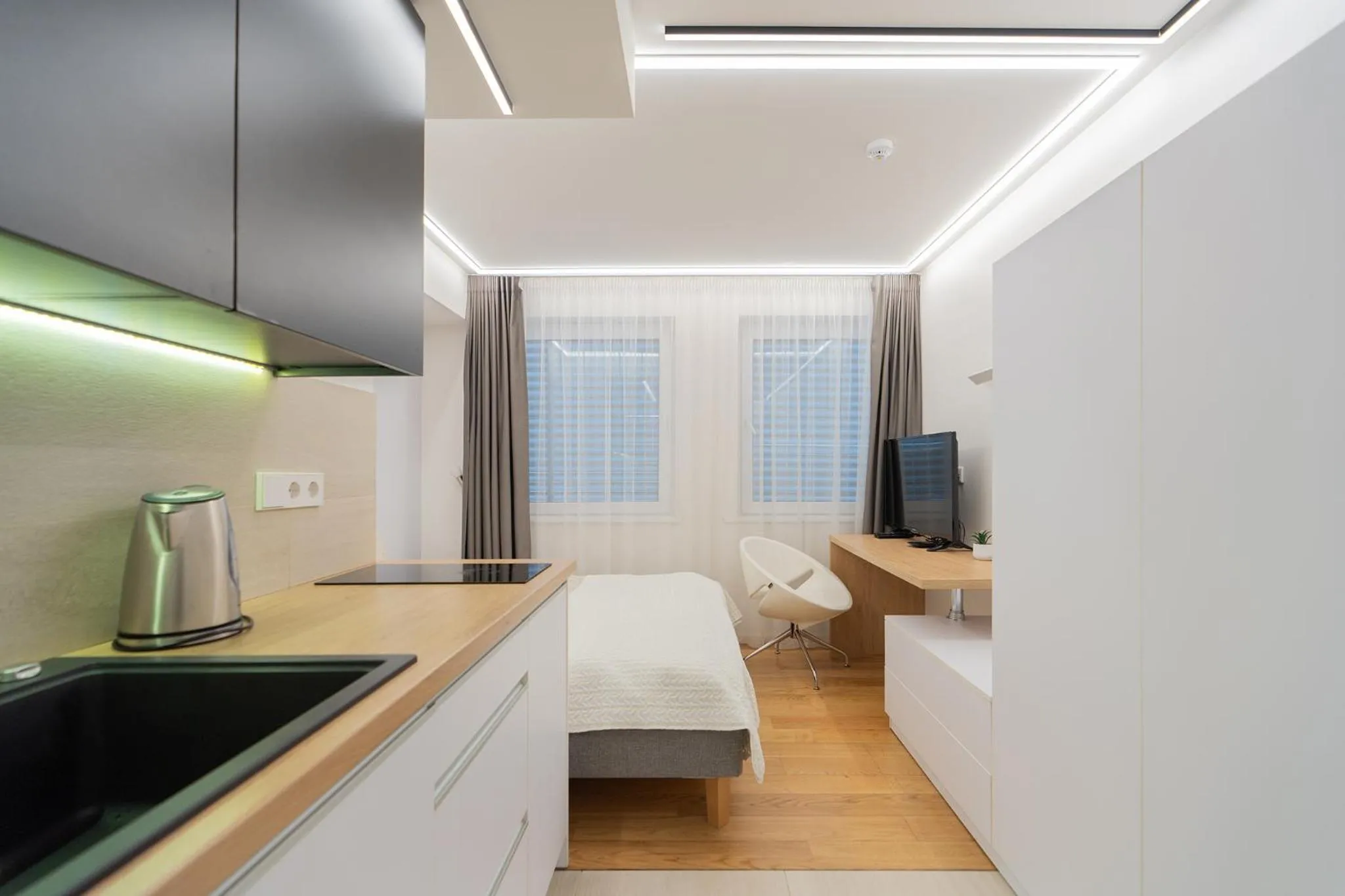 Photo of the whole room, Bed in Gynėjų Self Check-in Apartments - Lollo Stay