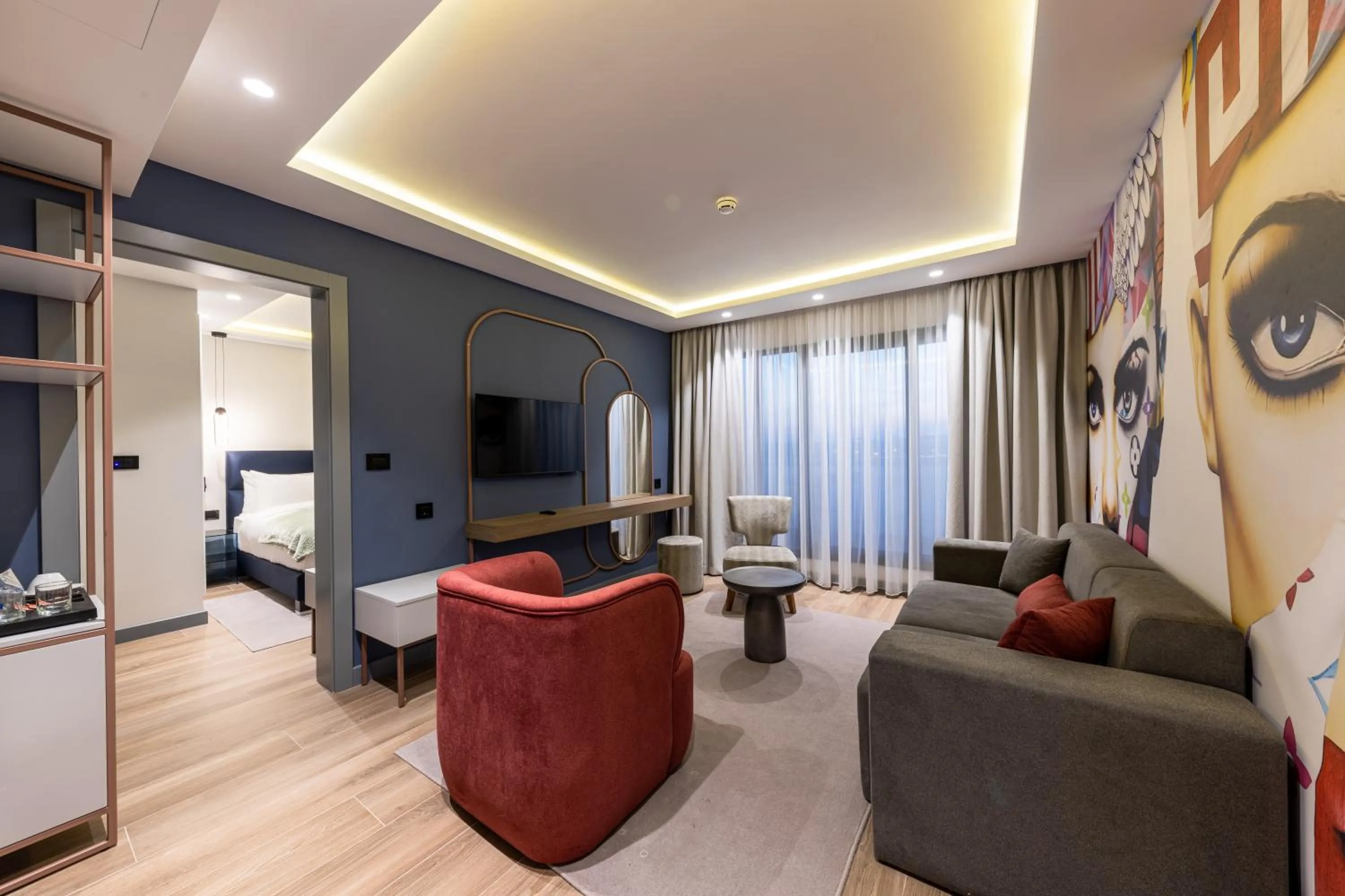 Living room, Bed in Calisi Hotel