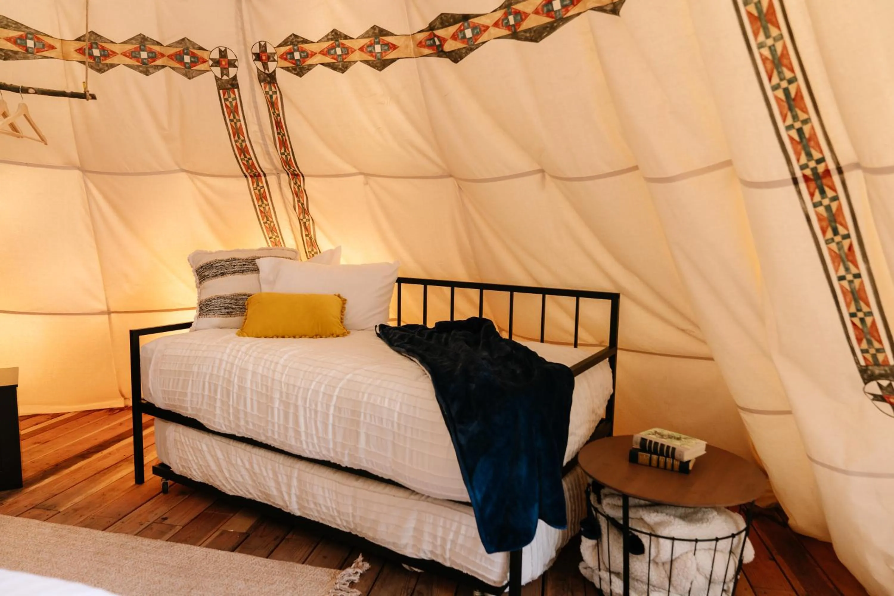 Bed in Starlight Retreat Yellowstone