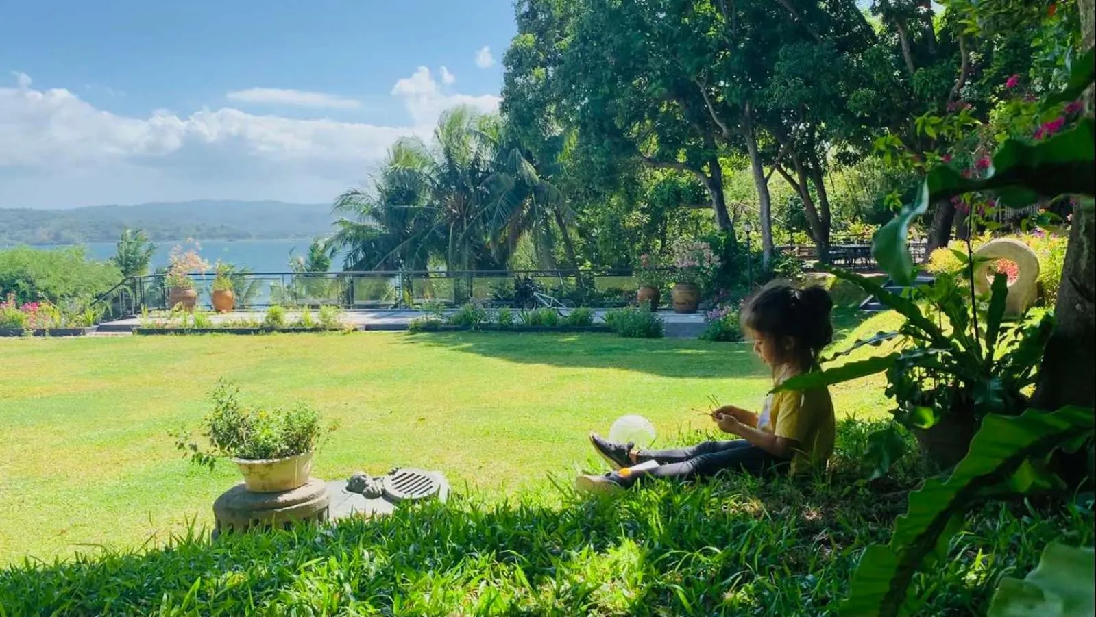 Garden in Nuuk Taal Lake