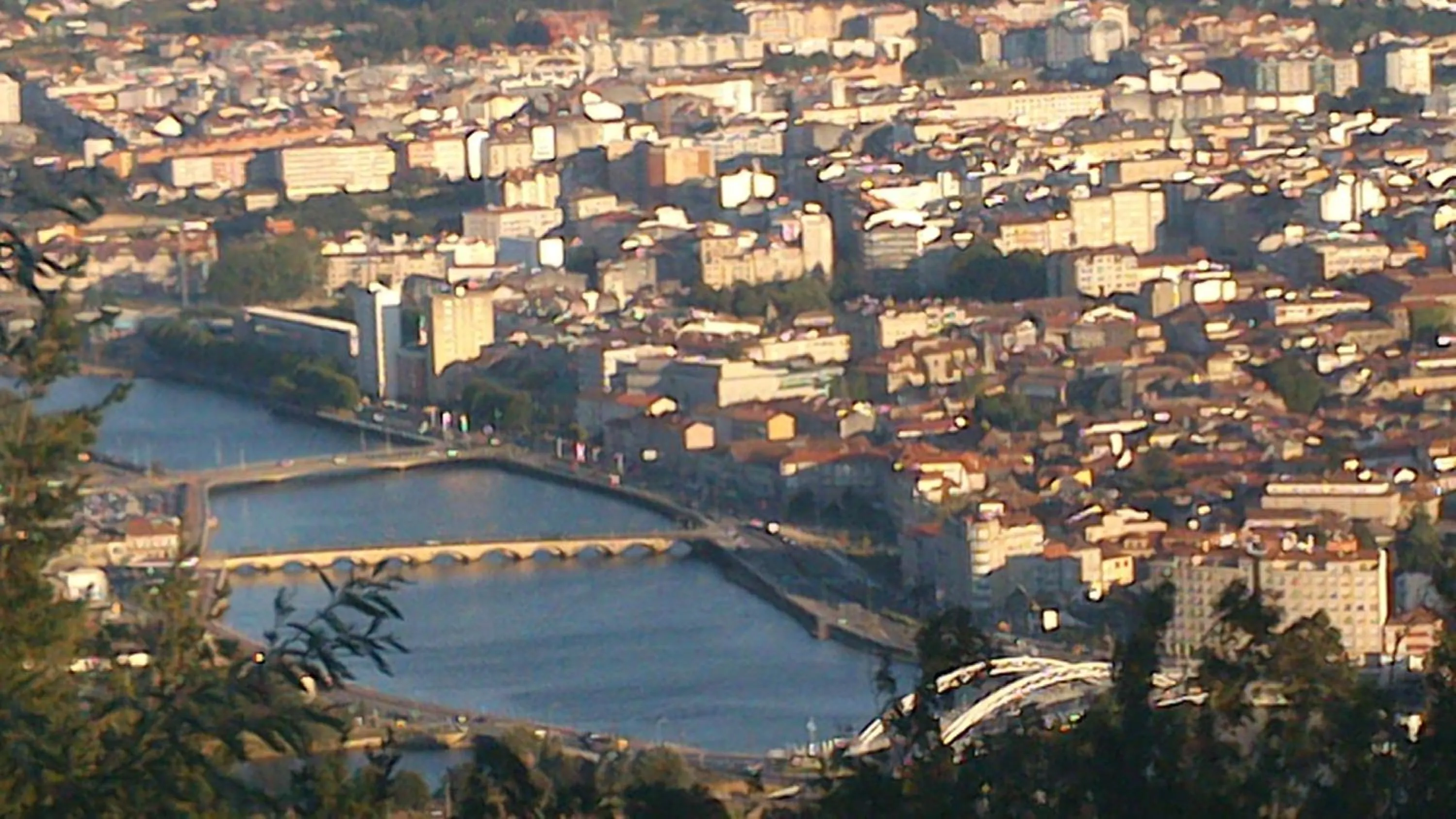 Bird's eye view in Hotel Room