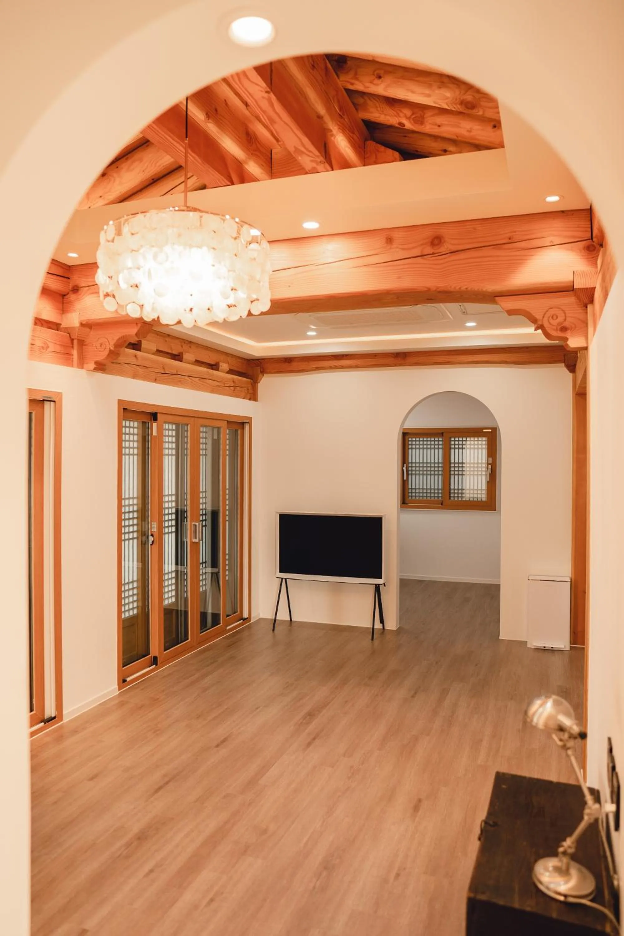 Living room in Hanokstay DUDURI