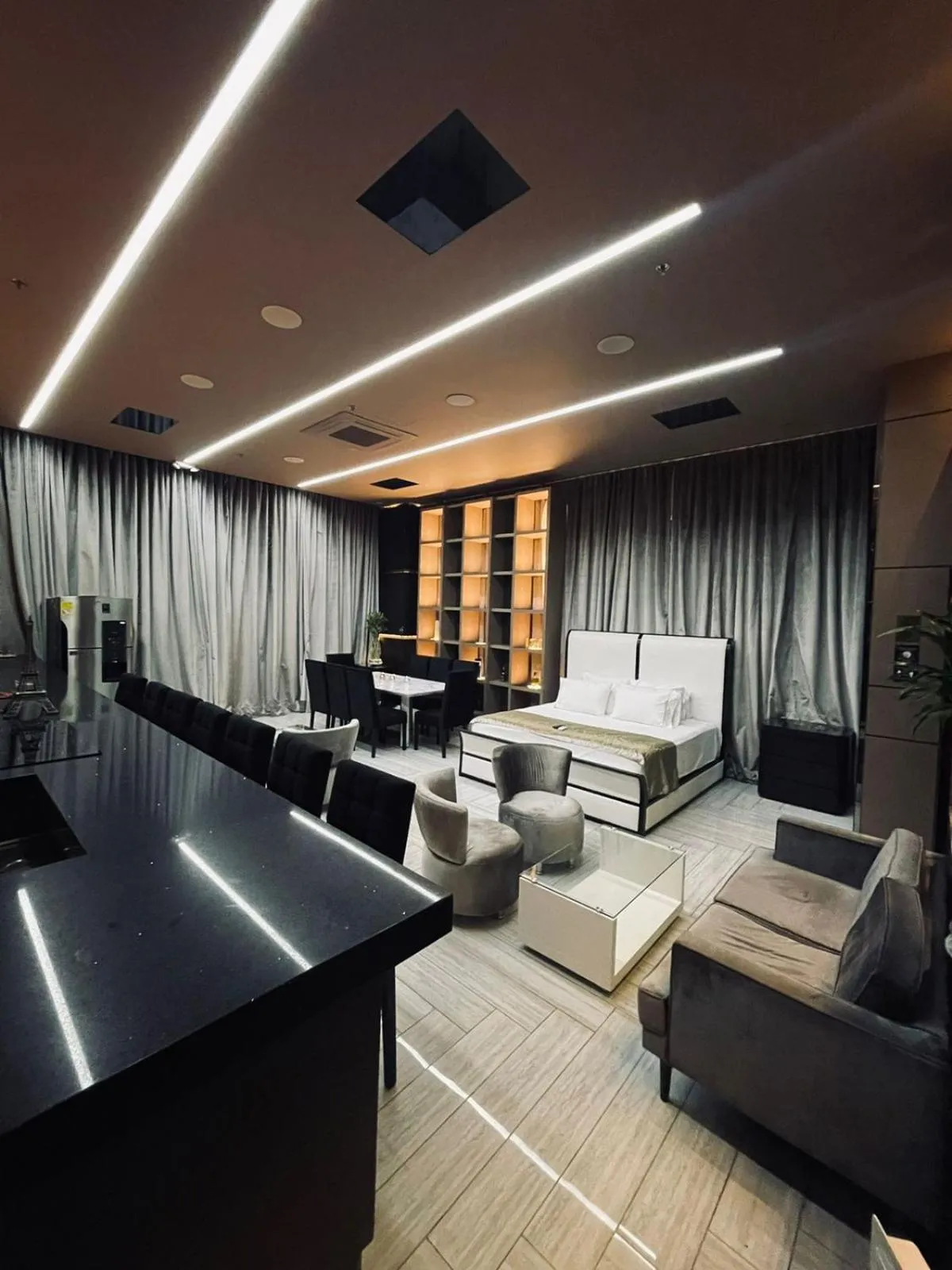 Seating area in 1Million Luxury Suites