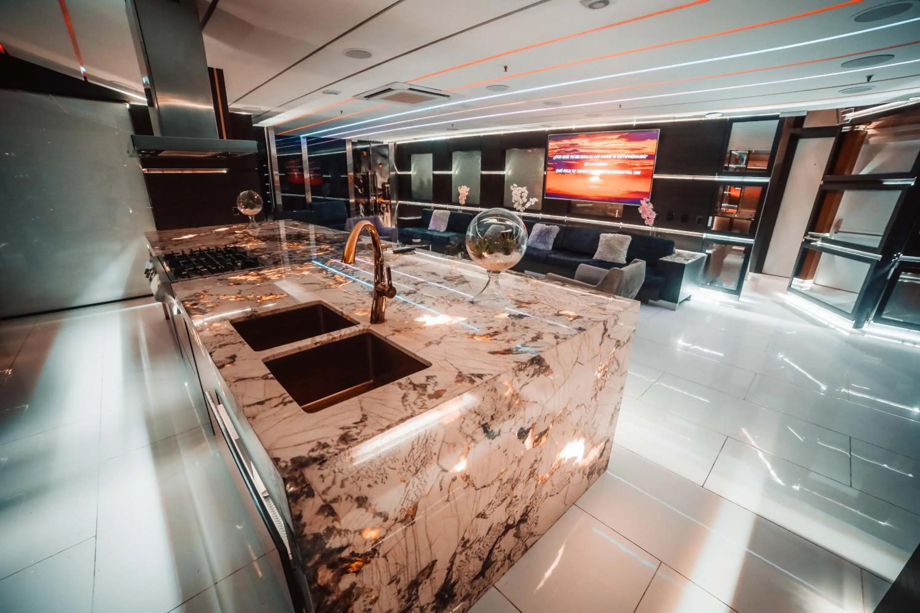 Living room in 1Million Luxury Suites