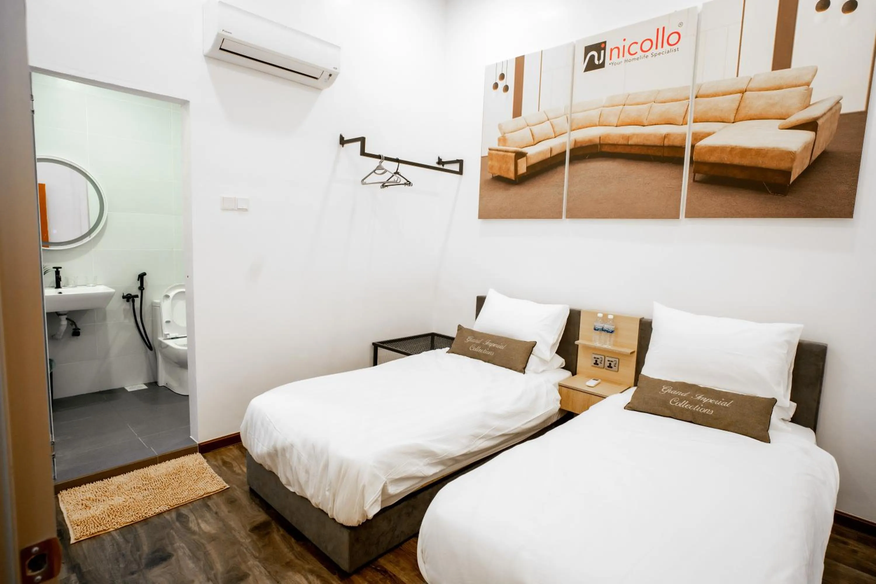 Bed in Norvinton Hotel