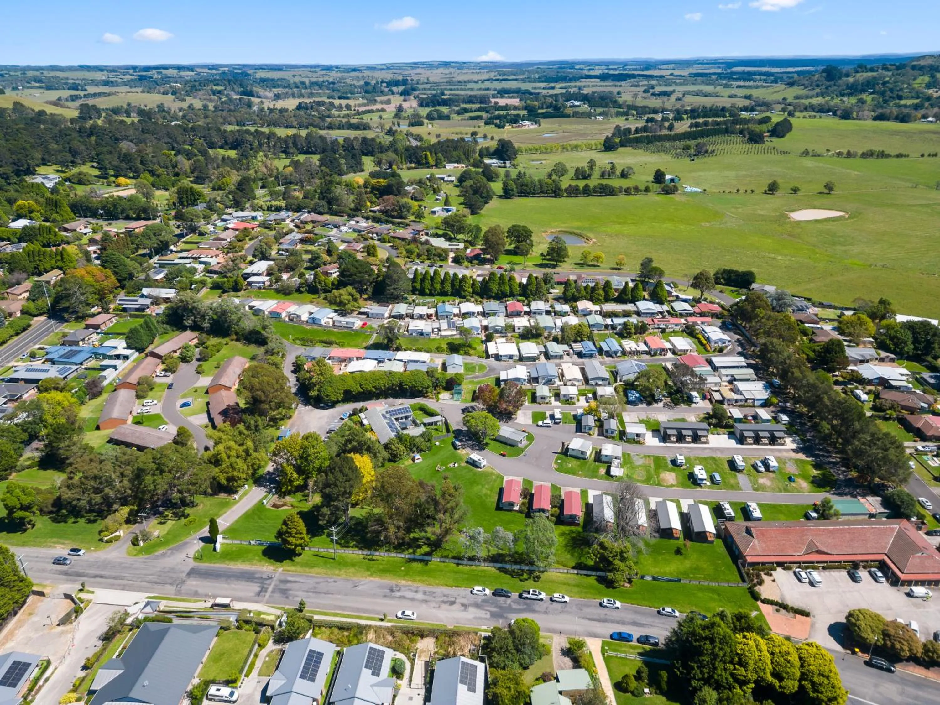 Natural landscape in Moss Vale Holiday Park
