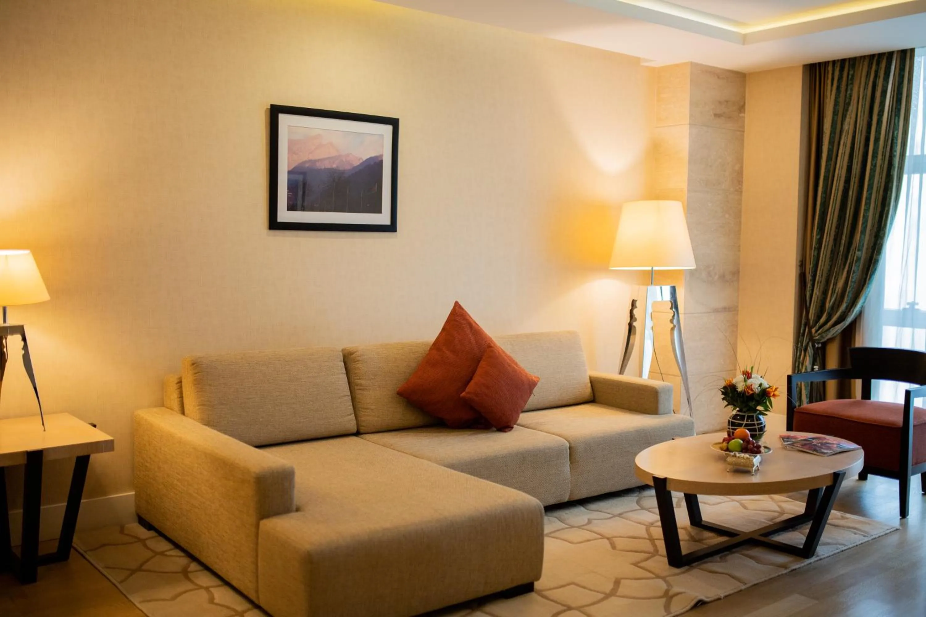 Seating area in Badamdar Hotel and Residences