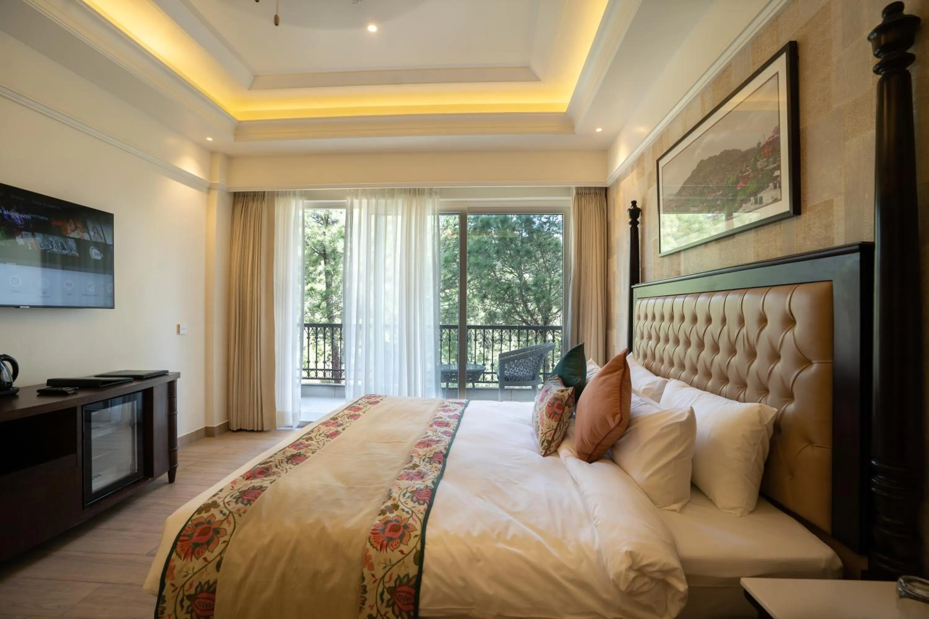 Bed in WelcomHeritage Parv Vilas Resort & Spa