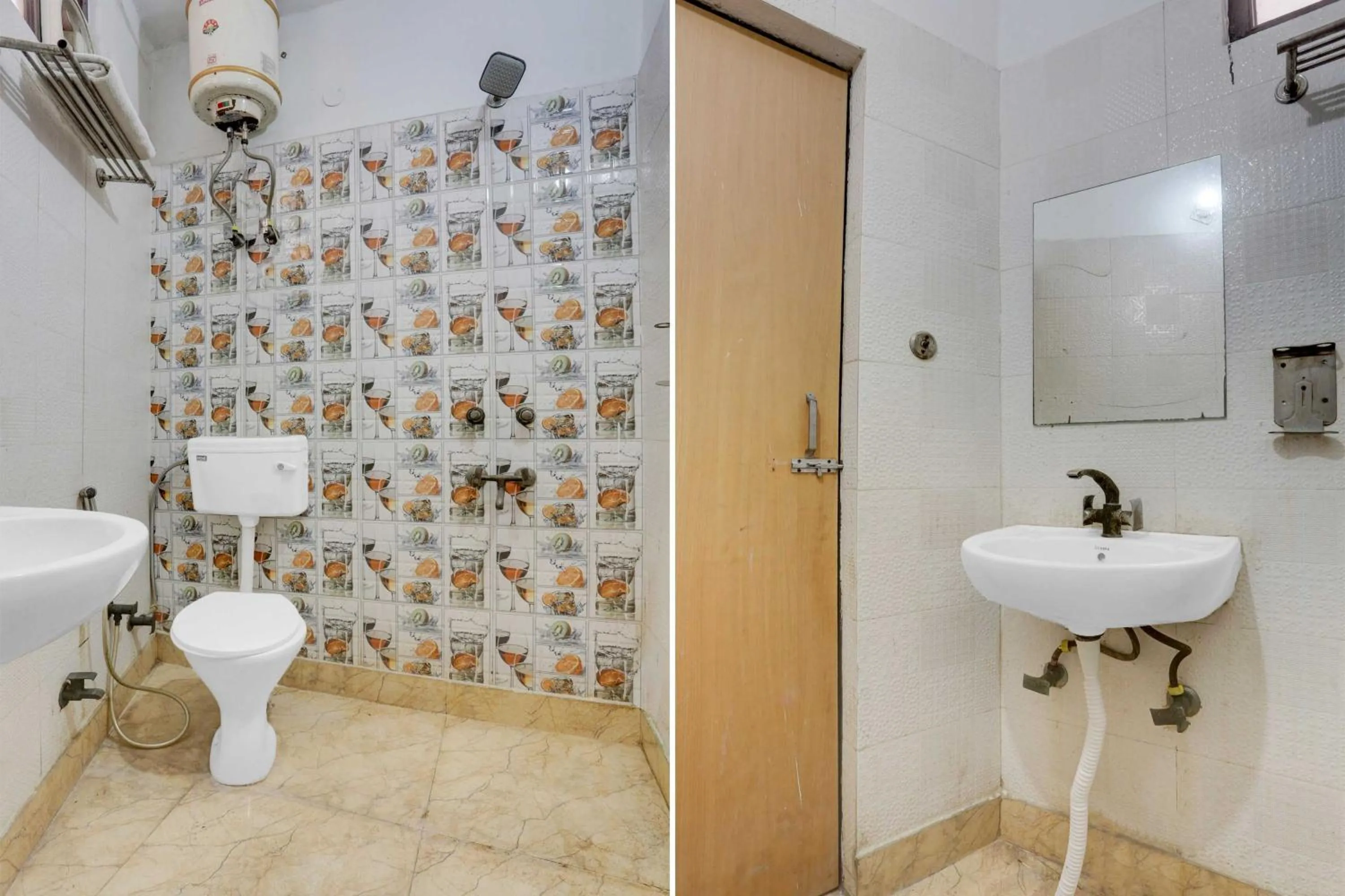 Bathroom in Hotel O KL khari Near Ashoka Park Mein Metro