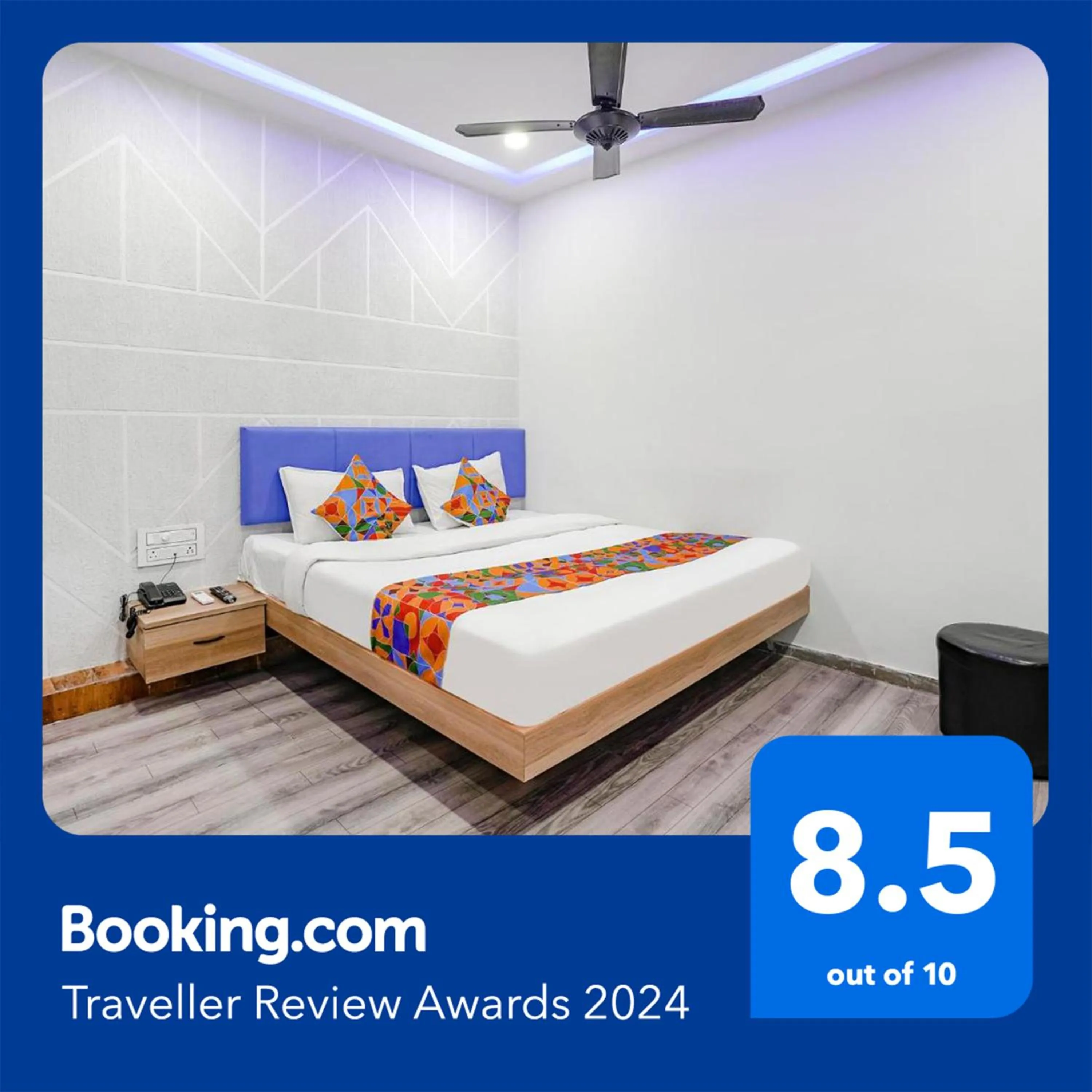 Bed in FabHotel Vrundavan - Nr Sargam Shopping Center