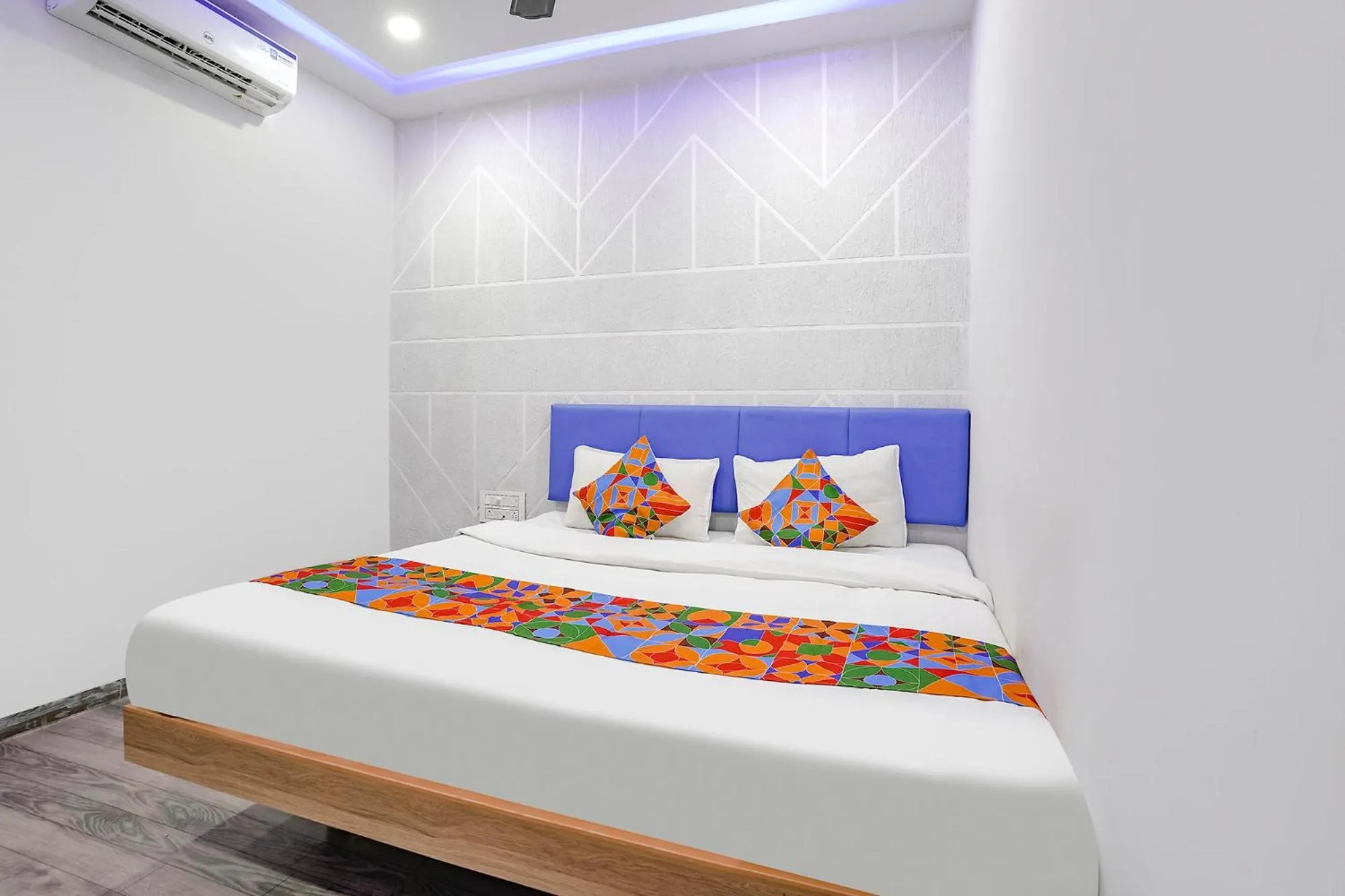 Photo of the whole room, Bed in FabHotel Vrundavan - Nr Sargam Shopping Center