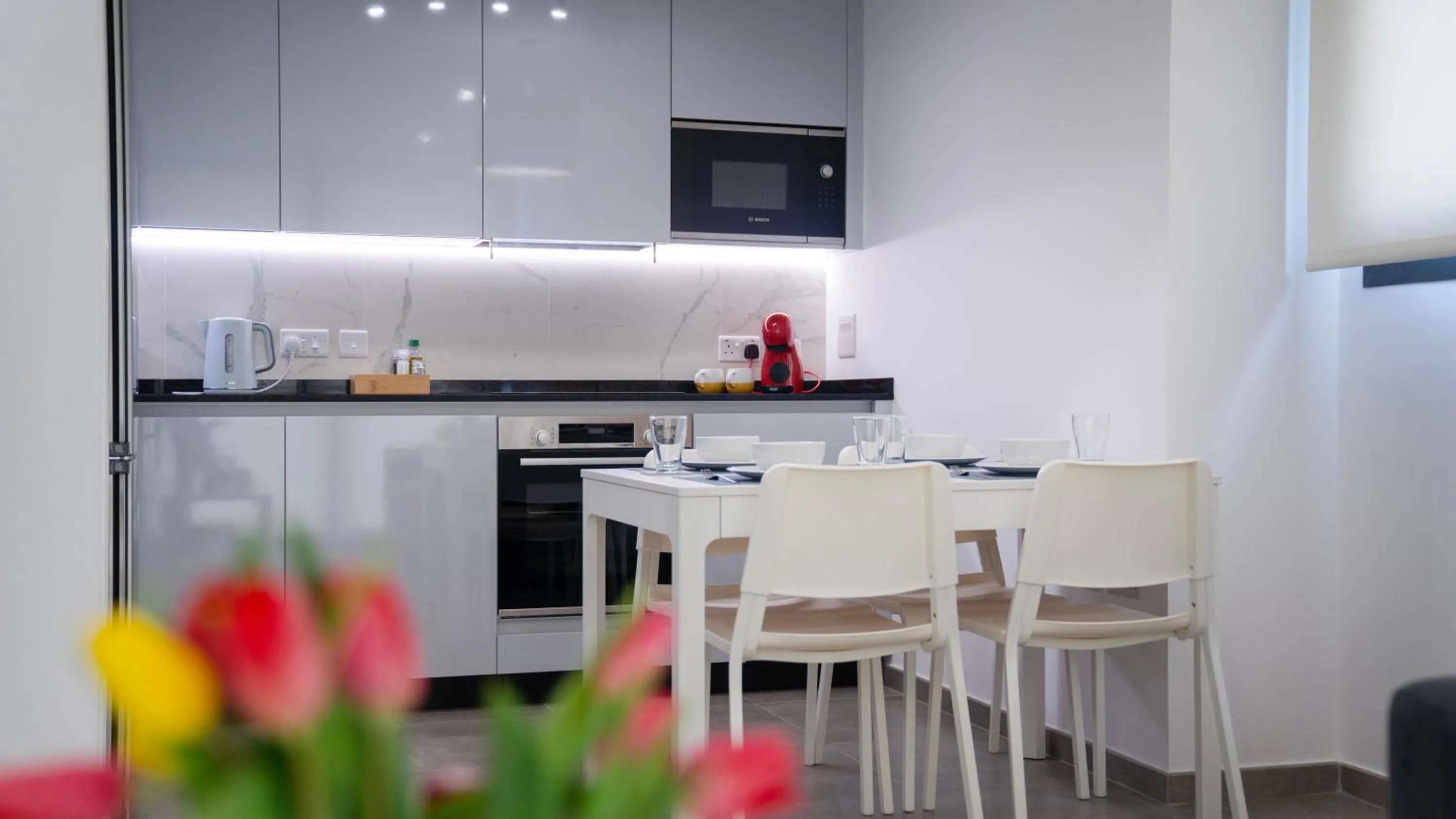 kitchen in E1 Suites & Spa aparthotel style - Gym & Spa