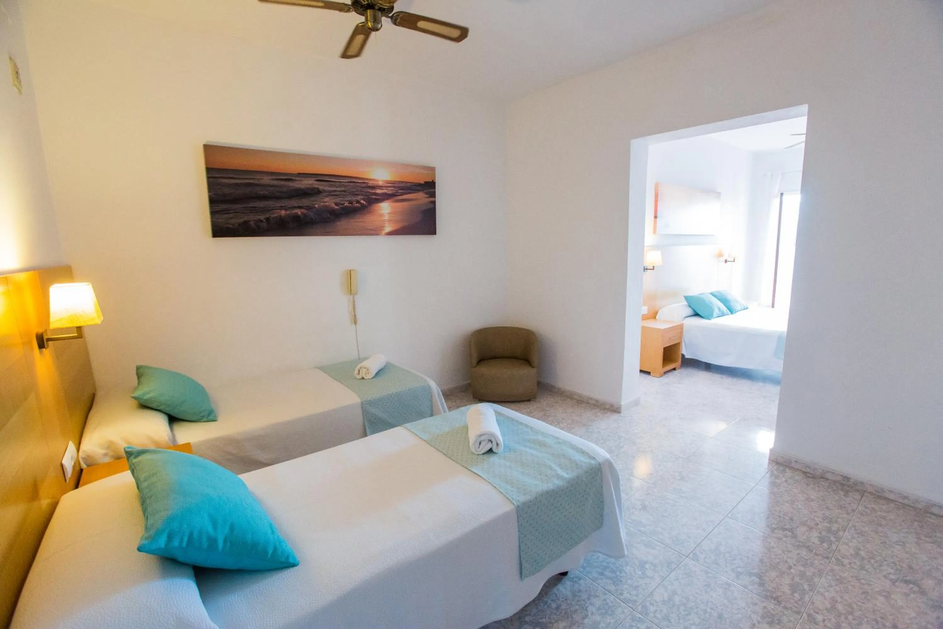 Bed in Hotel Tagomago