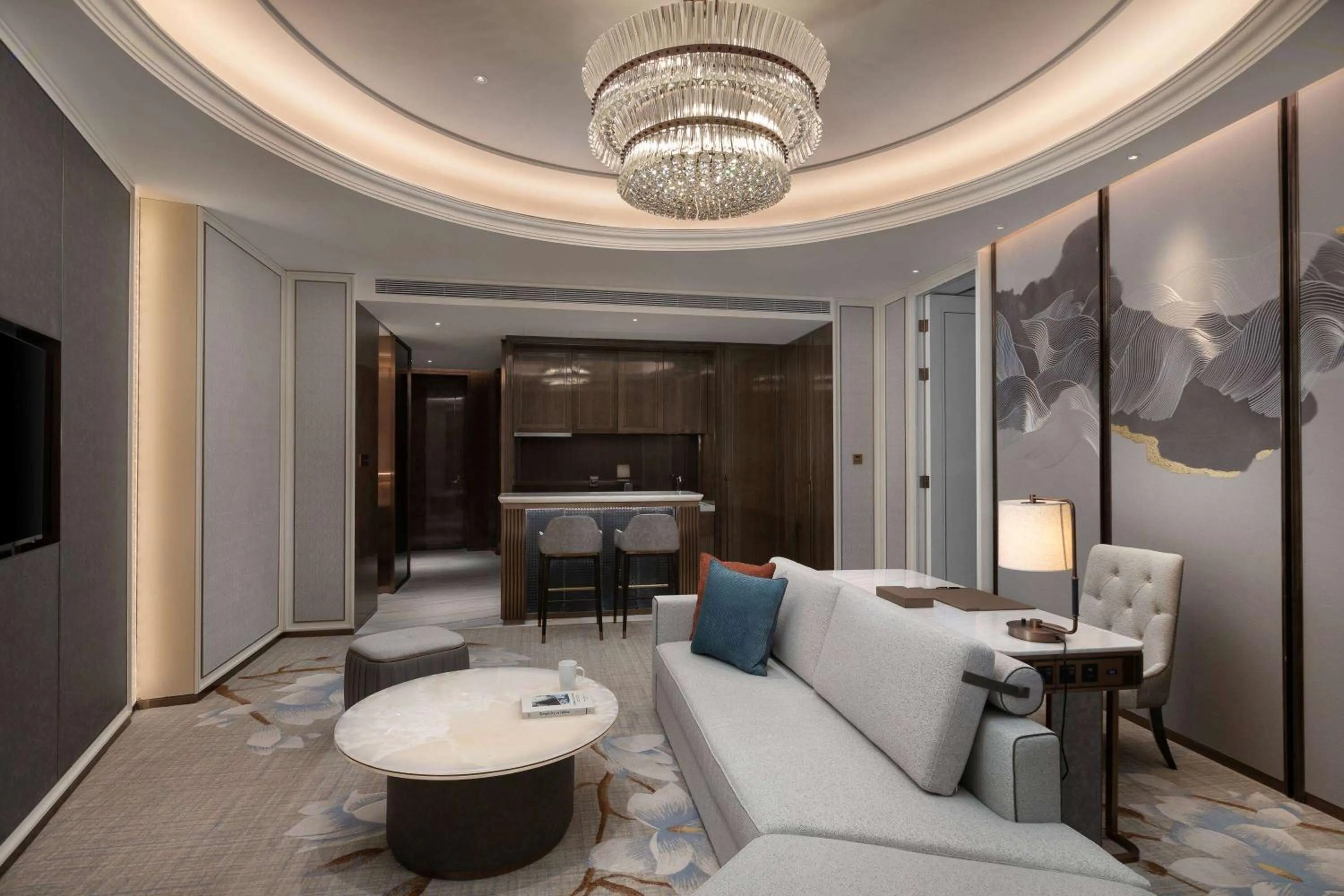 Photo of the whole room in Wyndham Grand Shanxi Xiaohe Xincheng