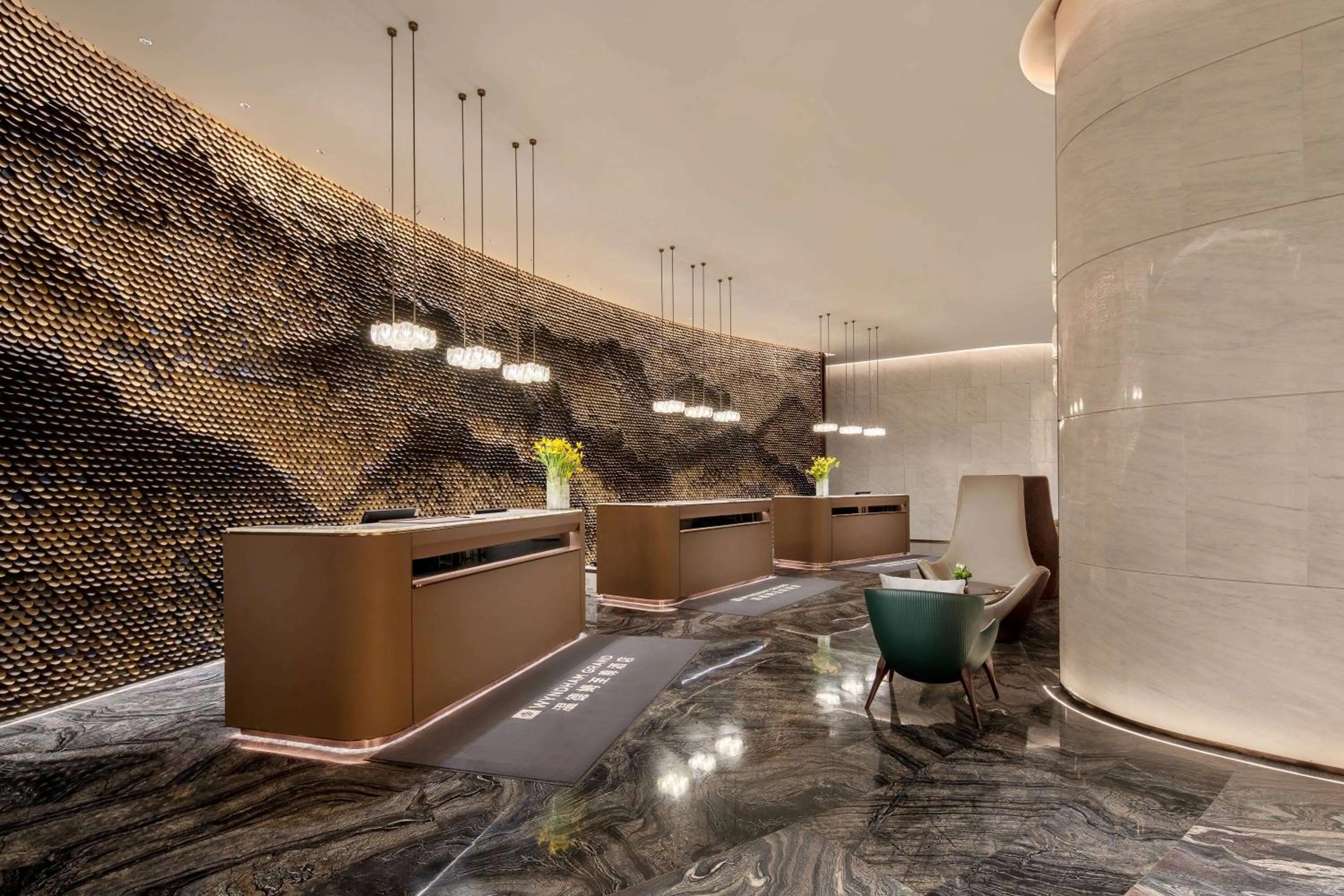 Lobby or reception in Wyndham Grand Shanxi Xiaohe Xincheng