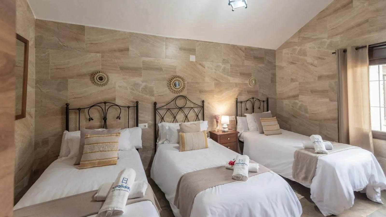 Bedroom, Bed in Casa La Pradera Antequera by Ruralidays