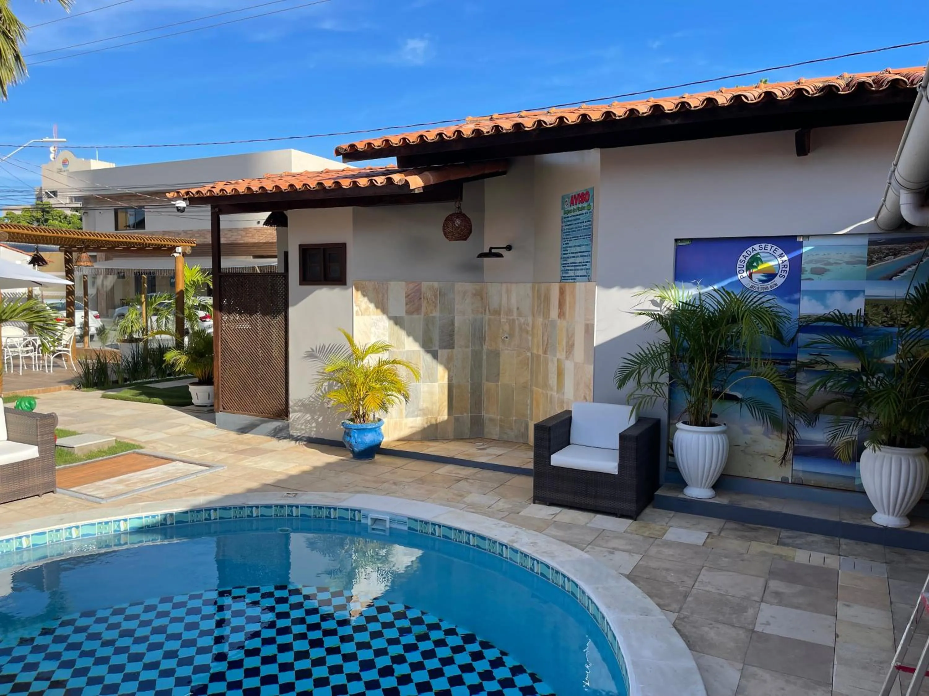 Patio in Pousada Sete Mares