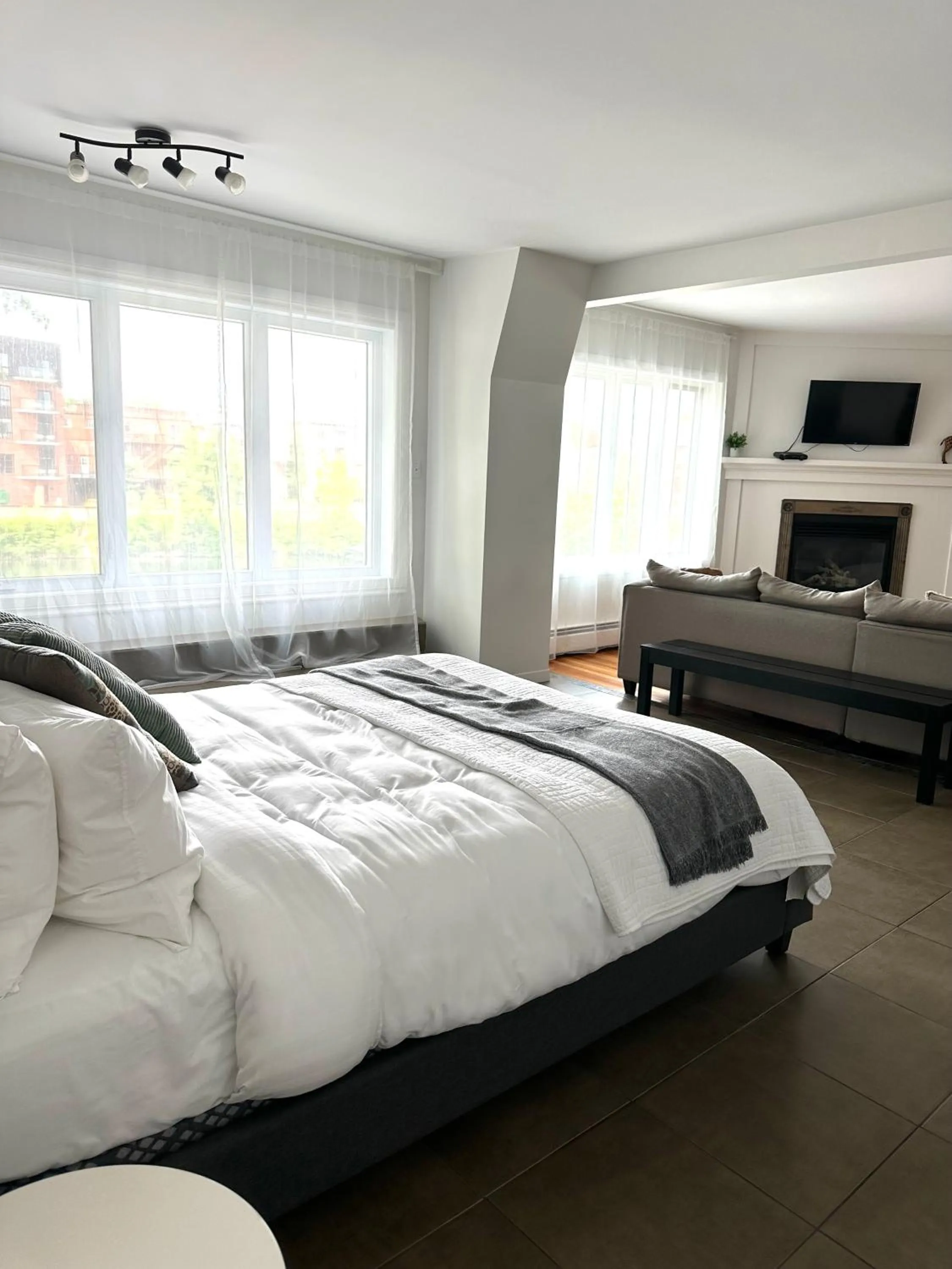 Bed in Auberge des Cantons