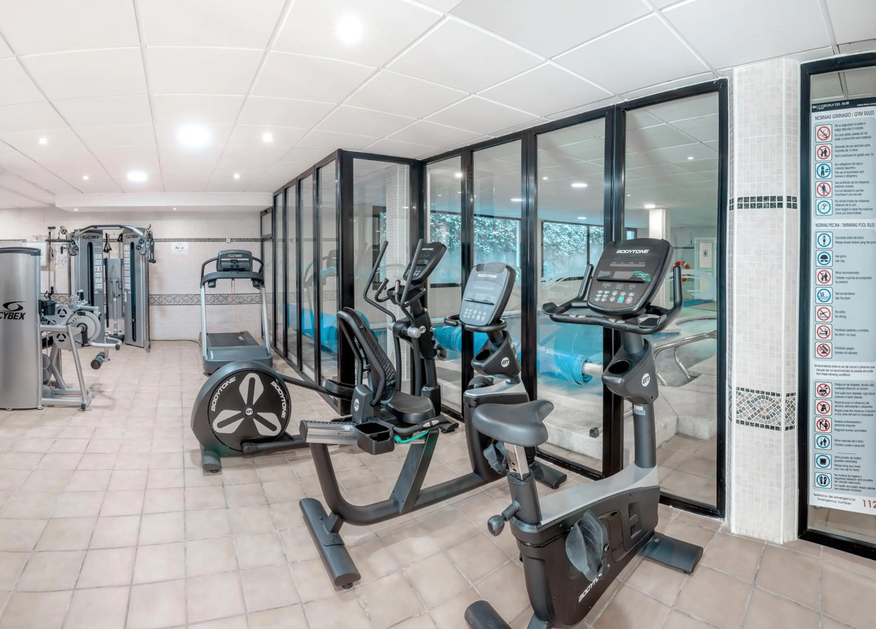 Fitness centre/facilities in Hotel RH Corona del Mar 4* Sup