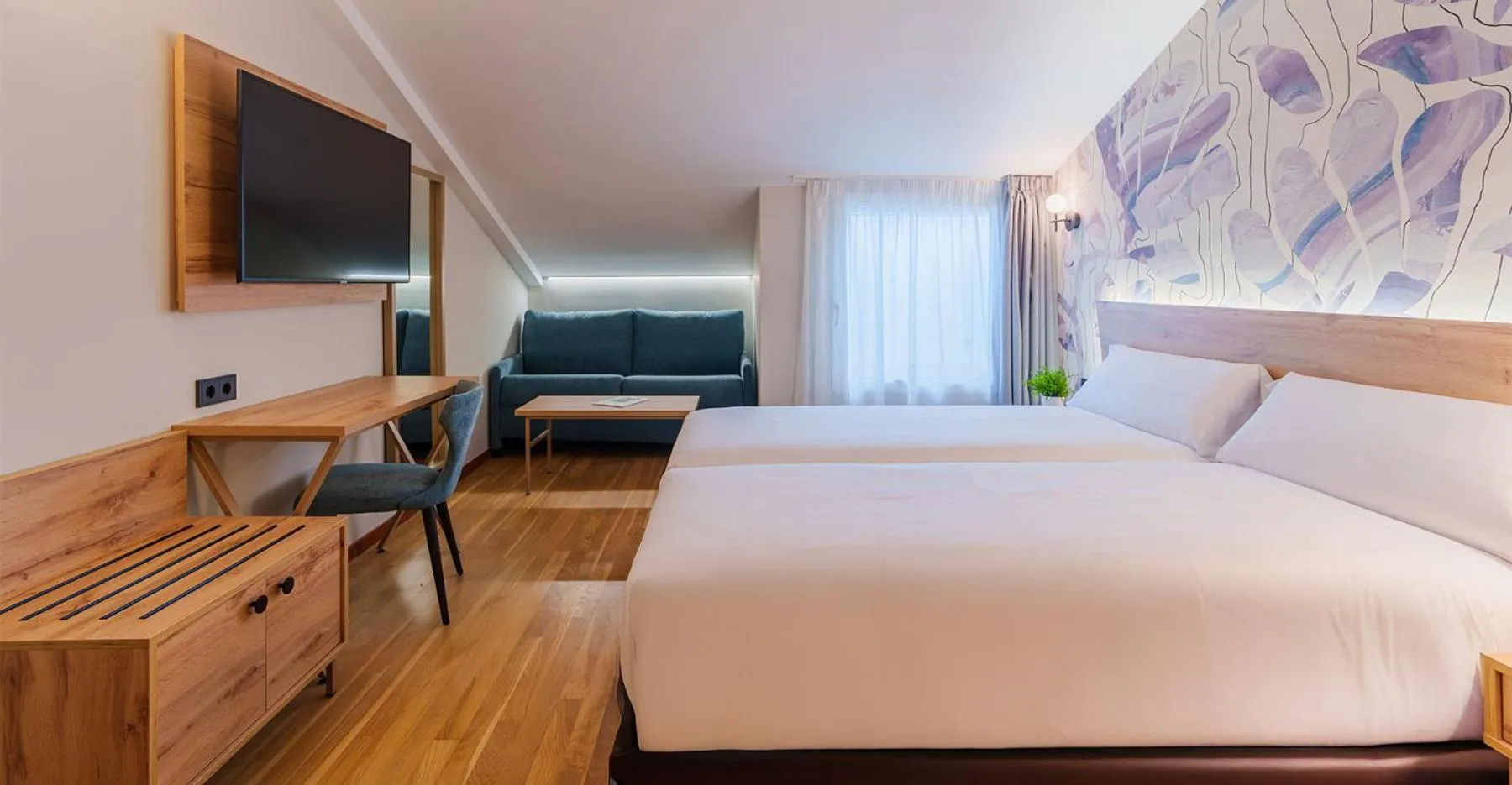 Bed in Spirit Hotel Ciudad de Burgos