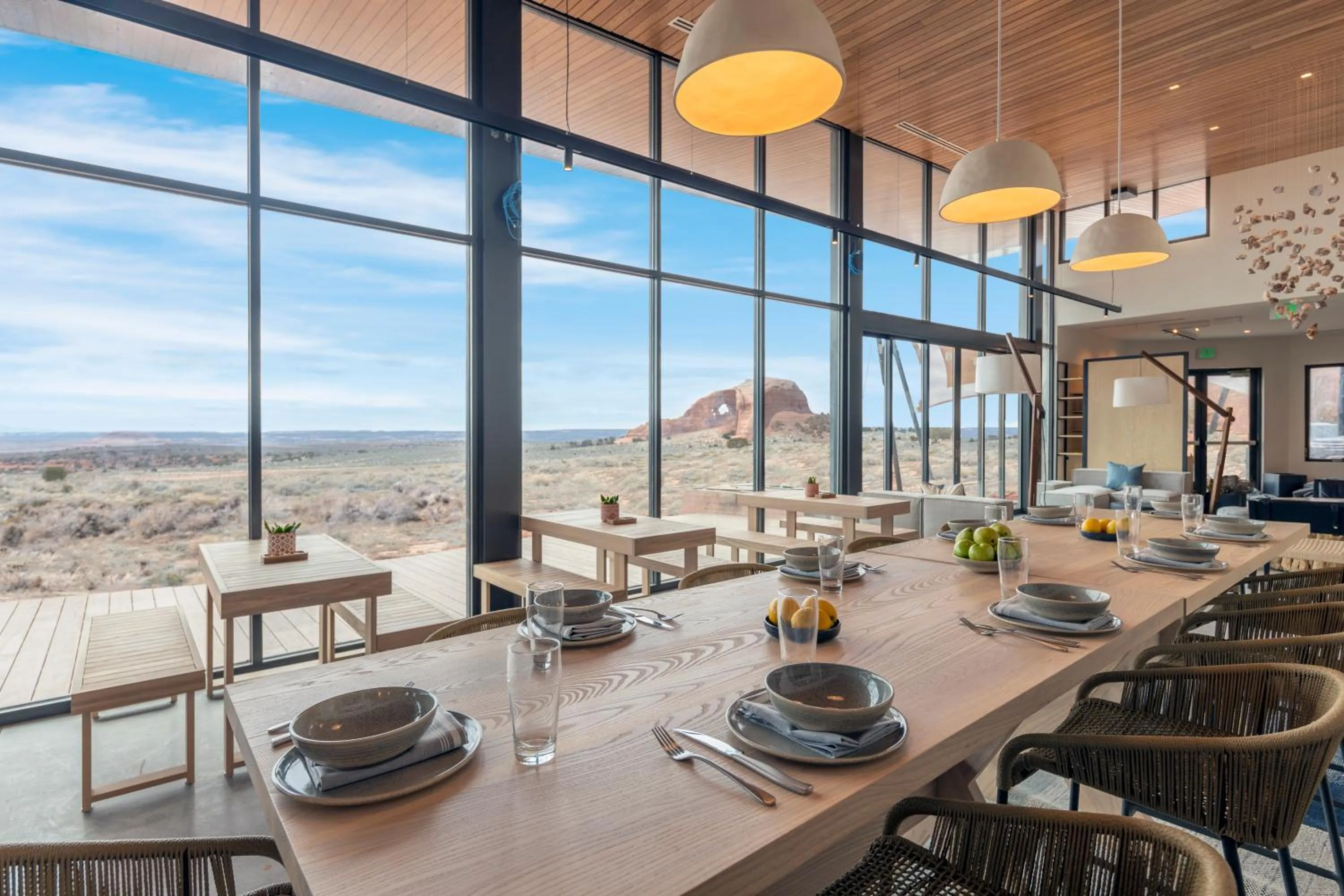 Dining area in ULUM Moab
