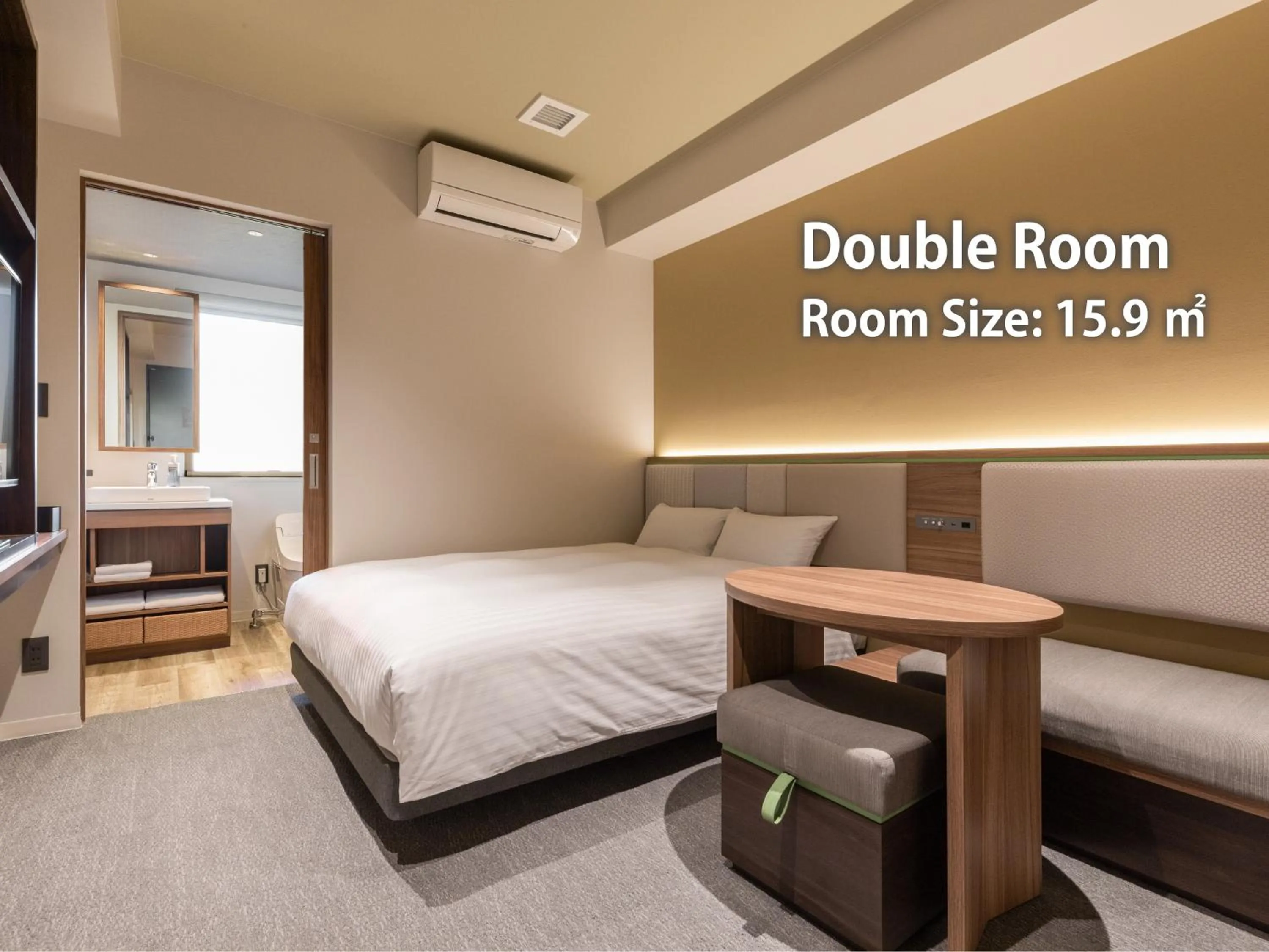 Bed in Nishitetsu Hotel Croom Hakata Gion Kushida Shrine