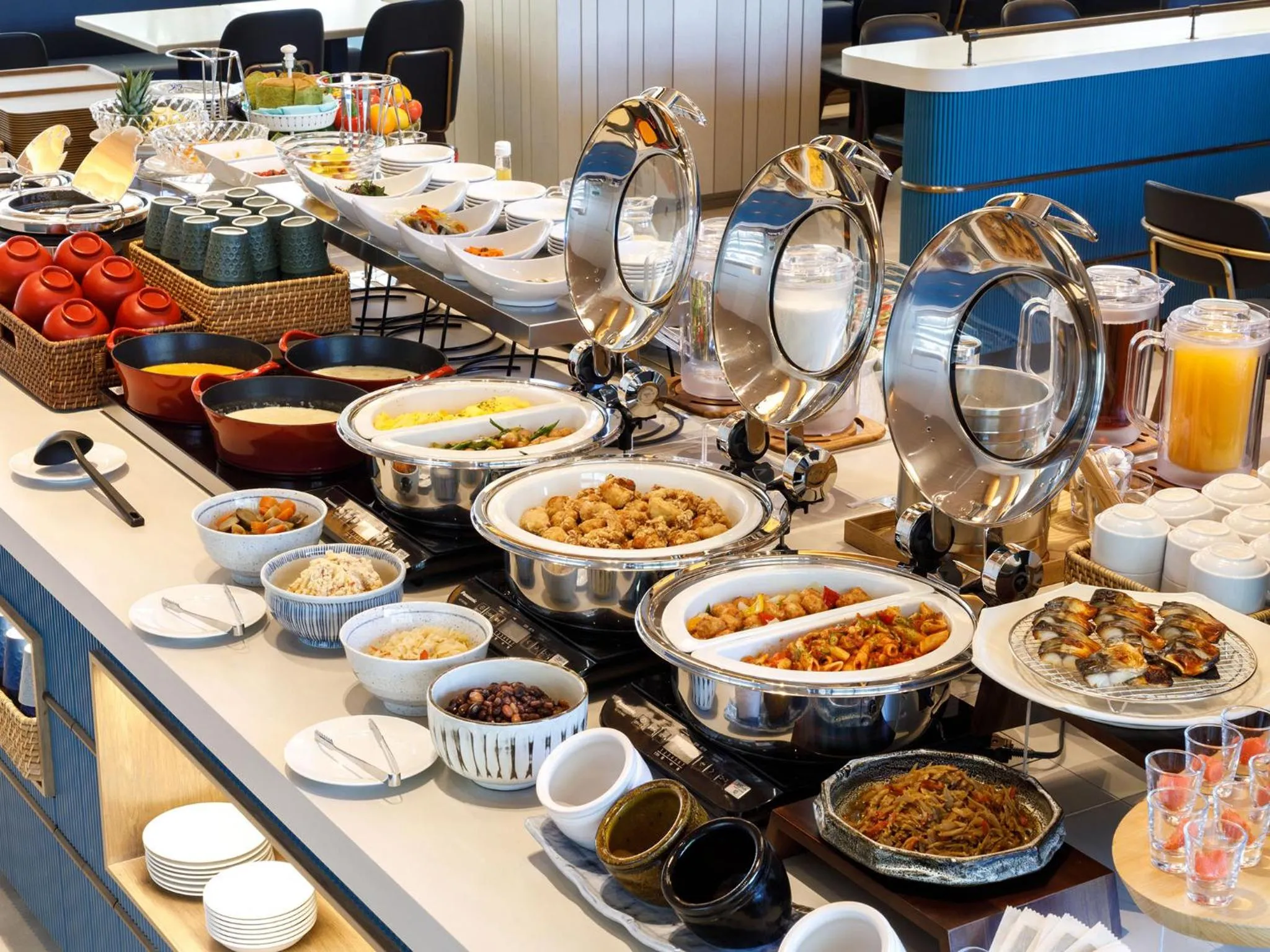 Breakfast in Nishitetsu Hotel Croom Hakata Gion Kushida Shrine