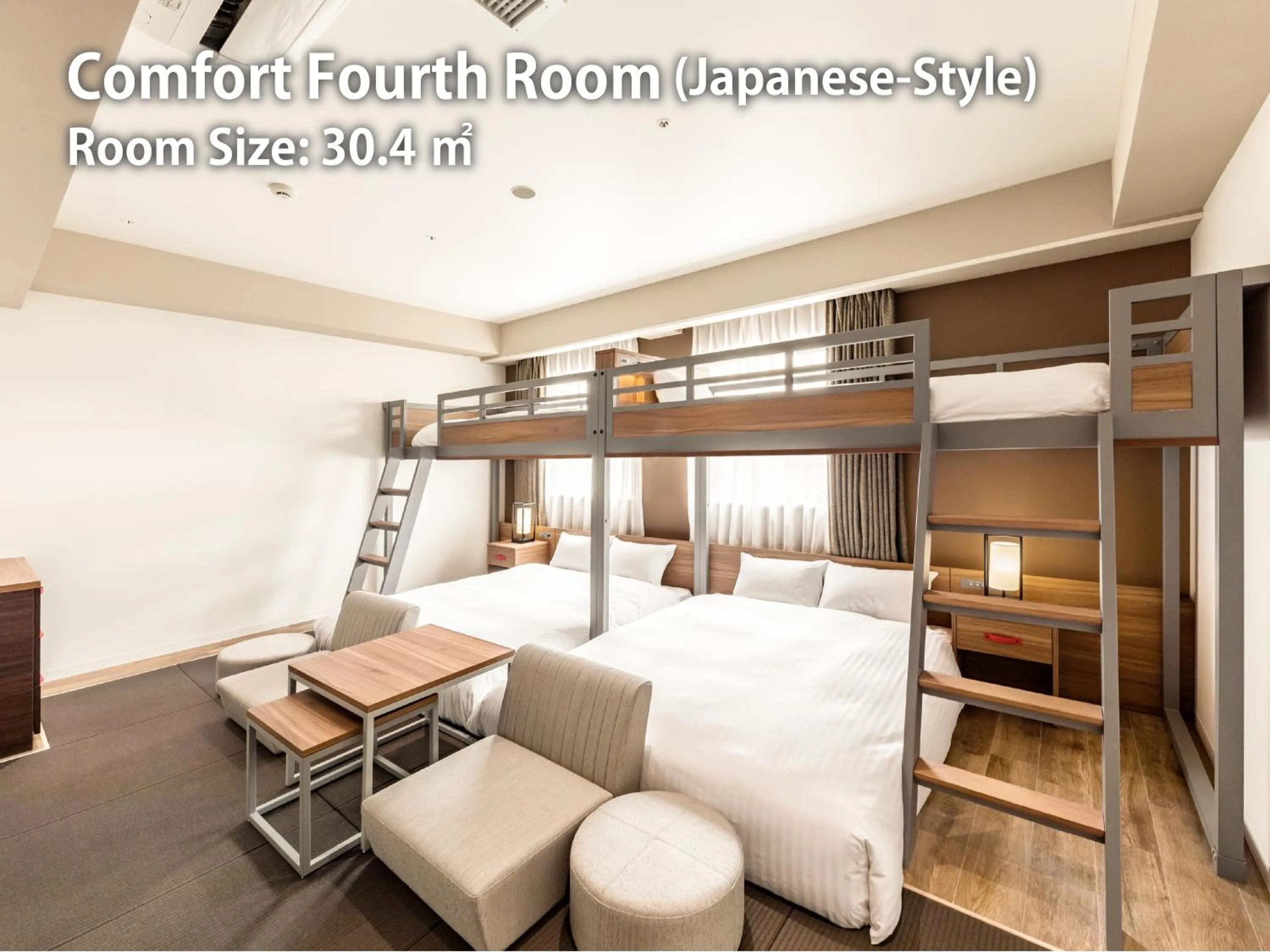 Photo of the whole room, Bed in Nishitetsu Hotel Croom Hakata Gion Kushida Shrine
