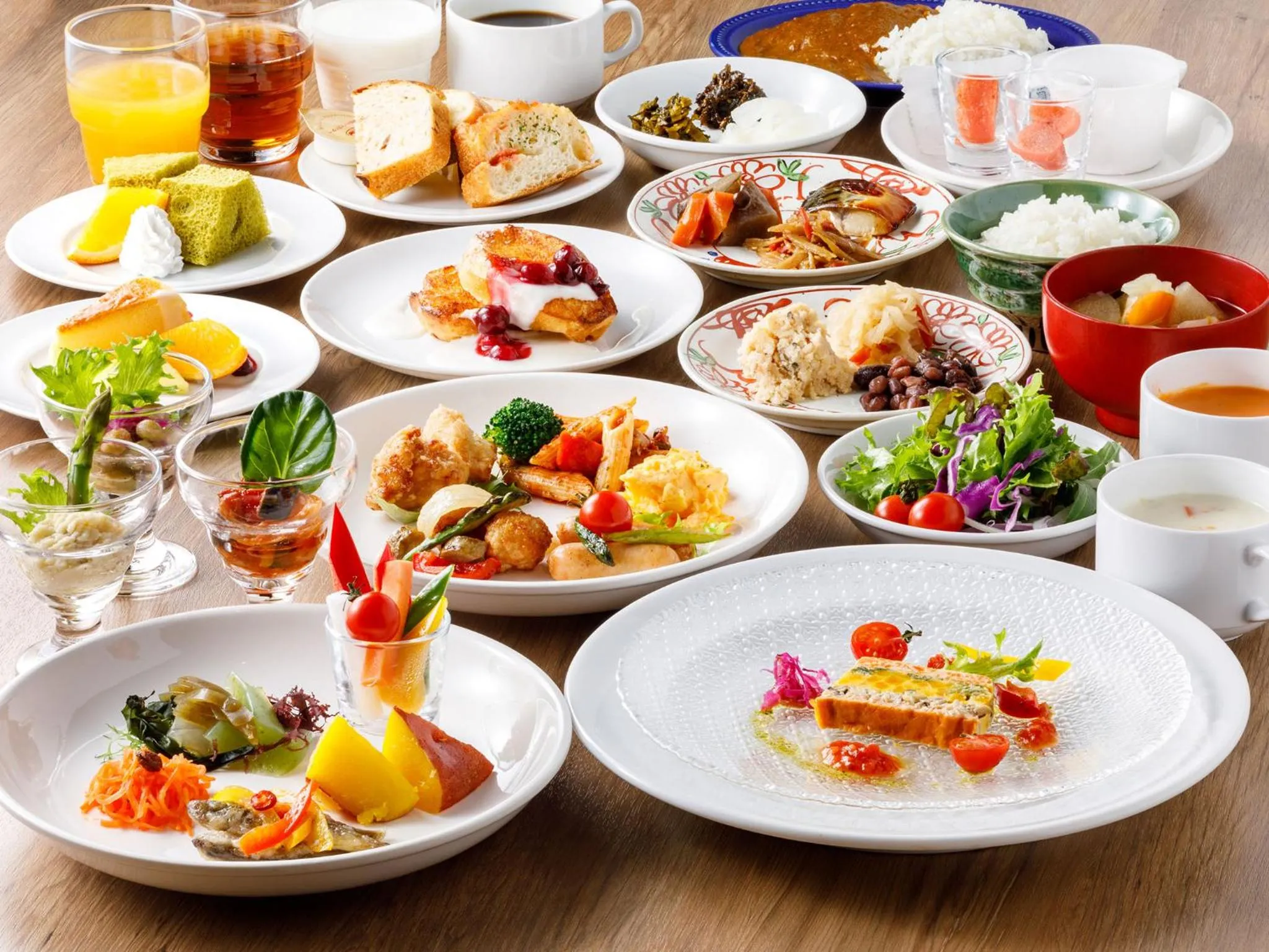 Breakfast in Nishitetsu Hotel Croom Hakata Gion Kushida Shrine