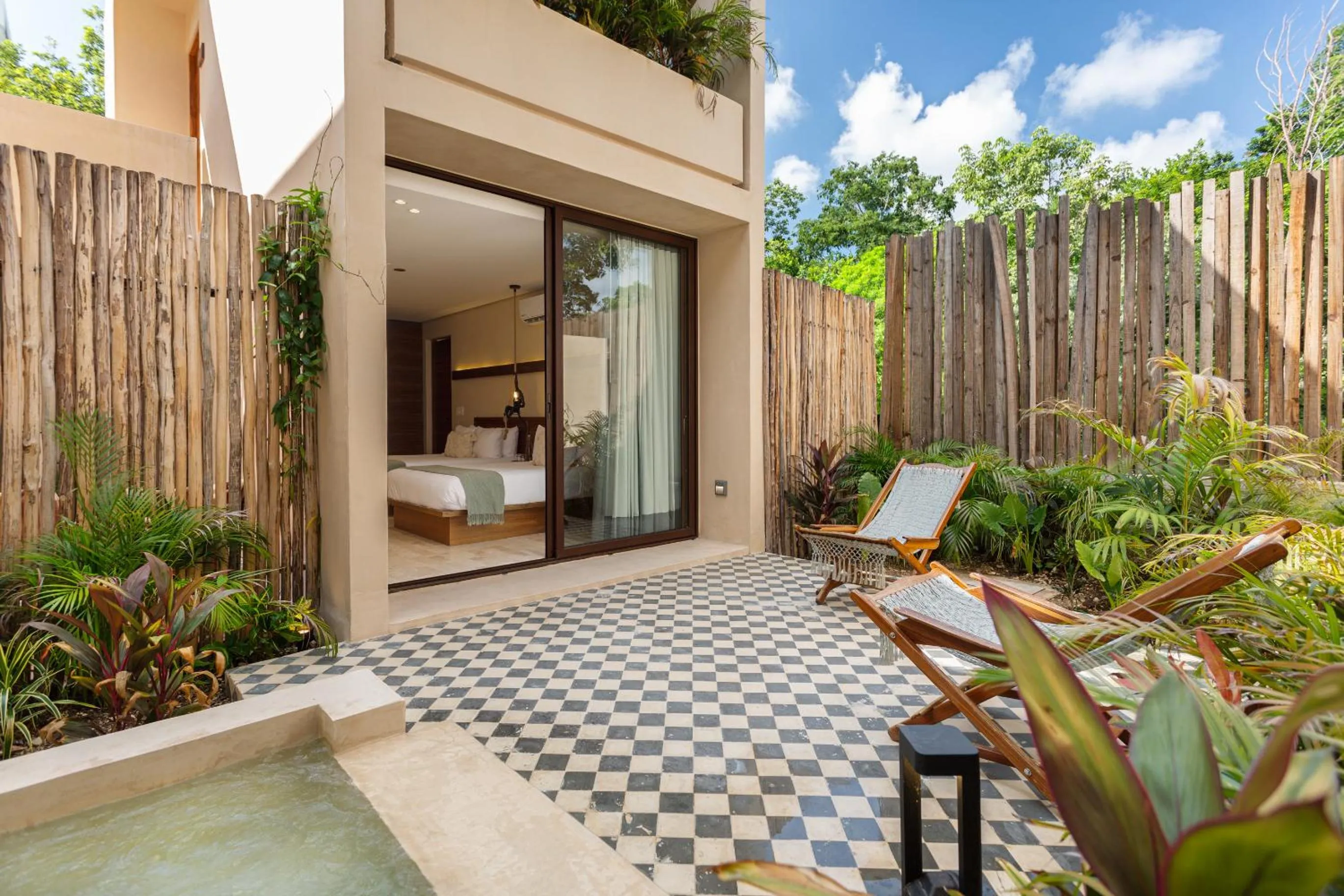 Patio in Collection O Faisano Boutique Luxury Hotel, Tulum Beach