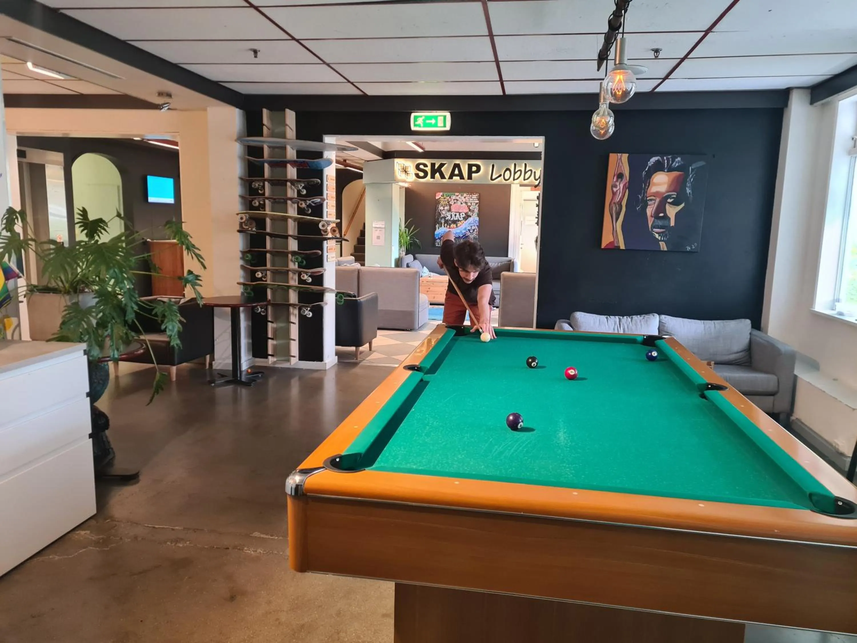 Billiard in SKAP Hostel Mandal