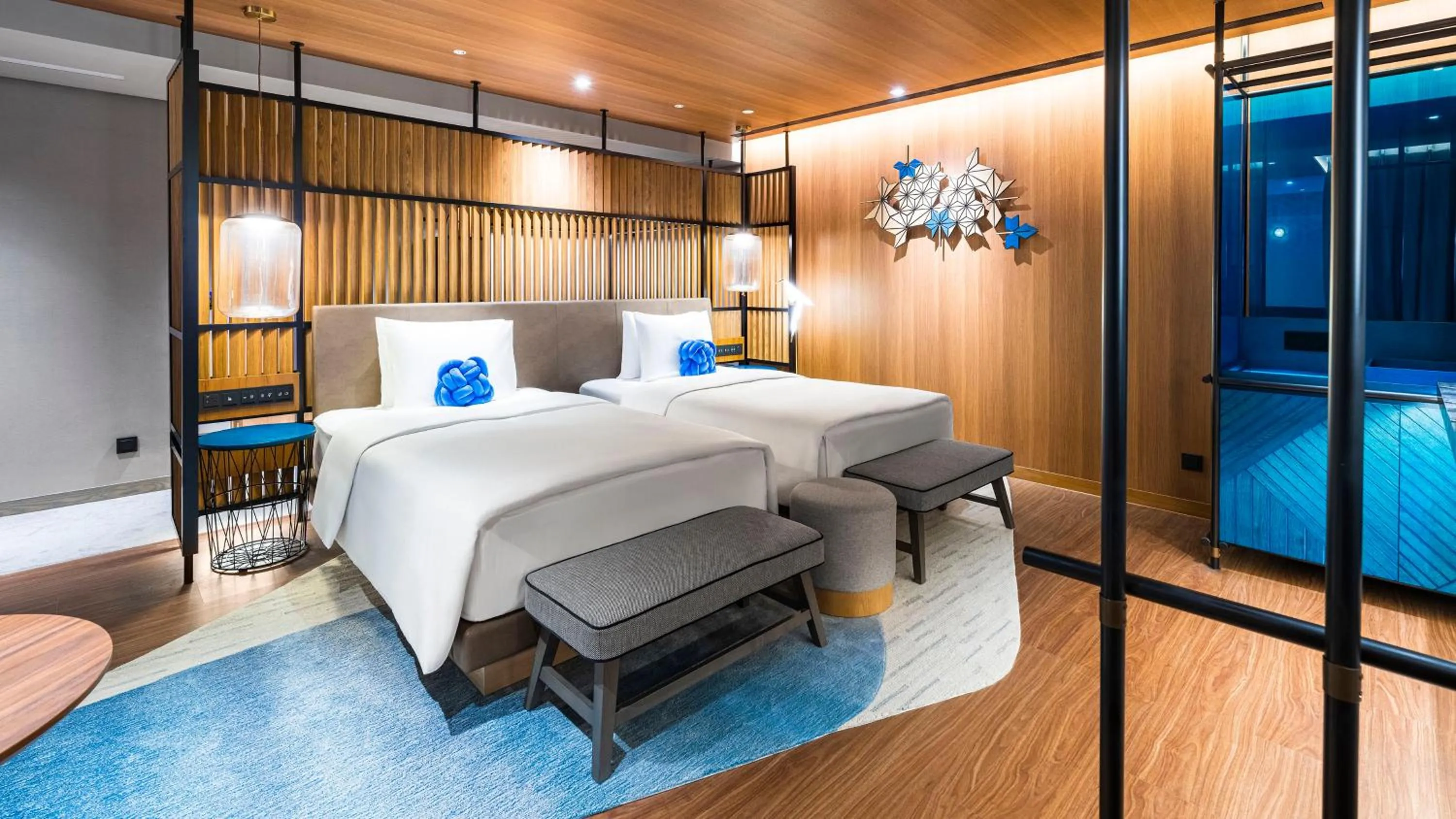 Photo of the whole room, Bed in Hotel Indigo Alishan by IHG