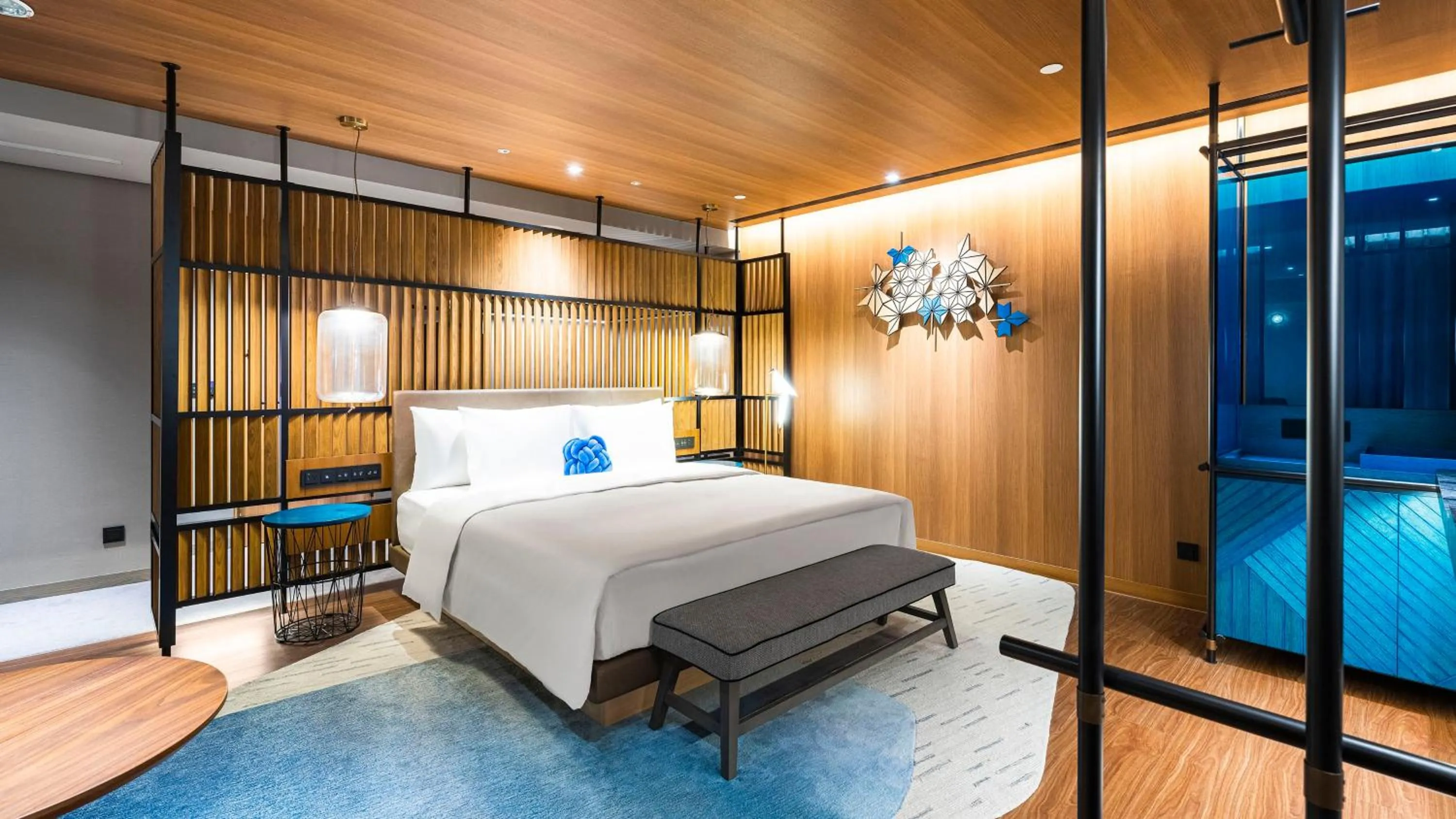 Photo of the whole room, Bed in Hotel Indigo Alishan by IHG