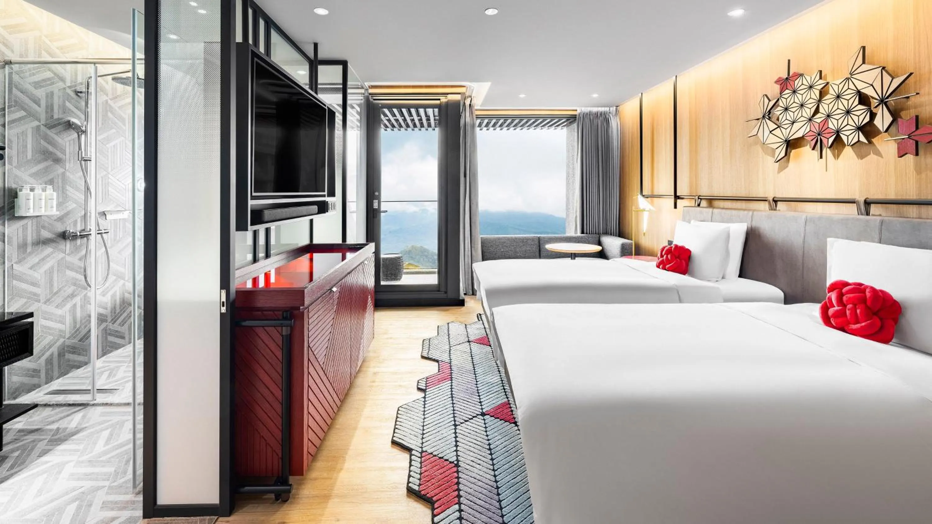 Photo of the whole room, Bed in Hotel Indigo Alishan by IHG