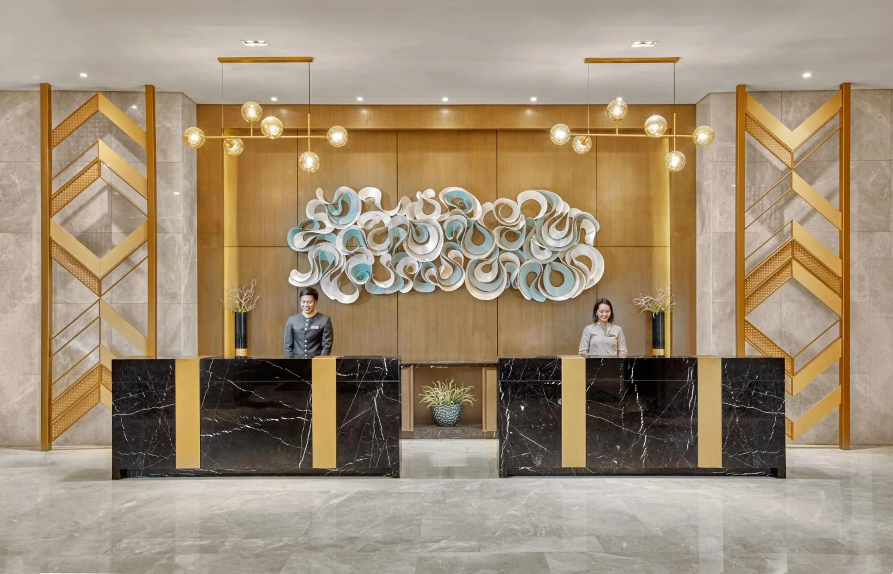 Lobby or reception in Belmont Hotel Mactan