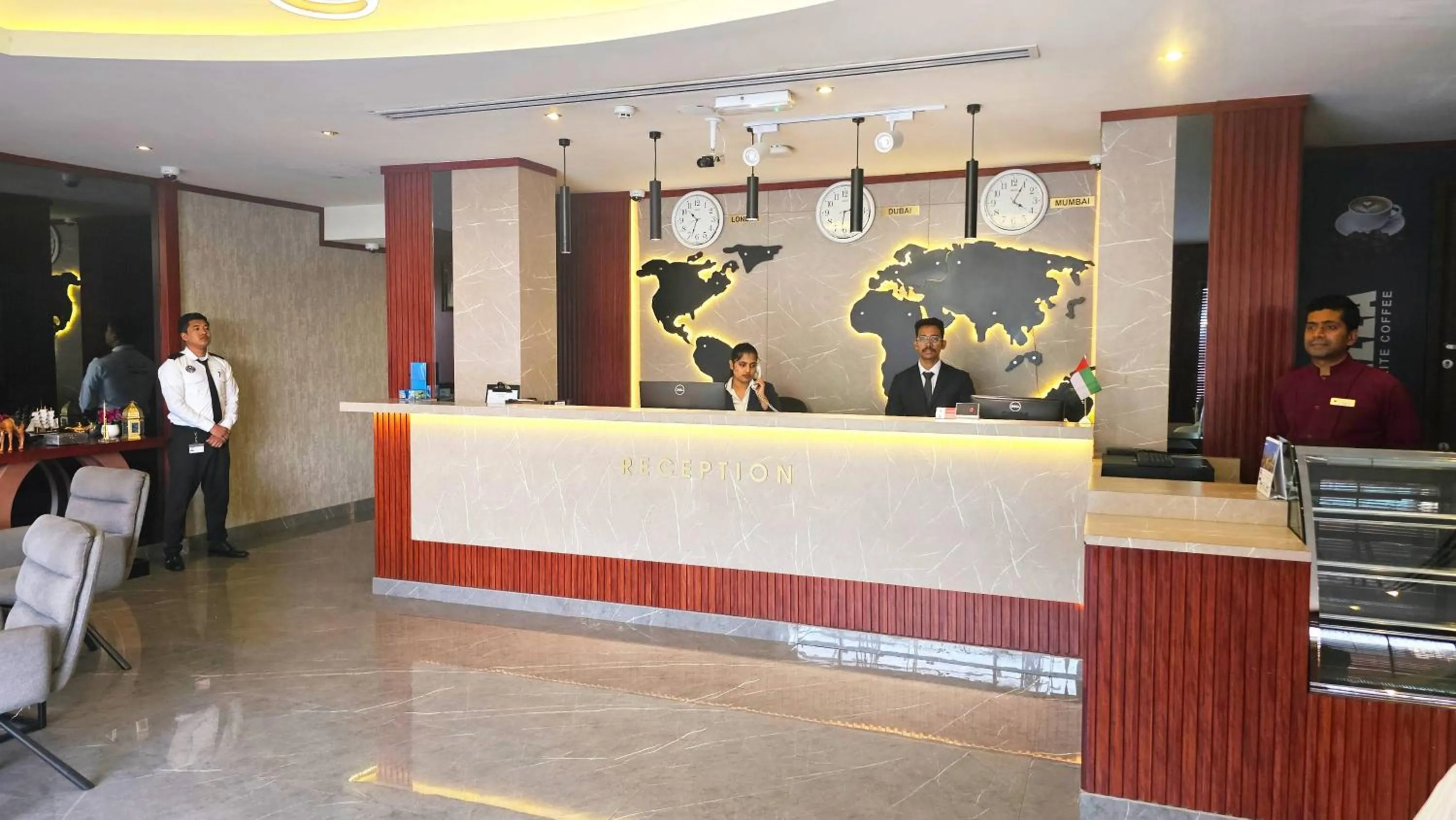 Lobby or reception in Concorde Inn Hotel