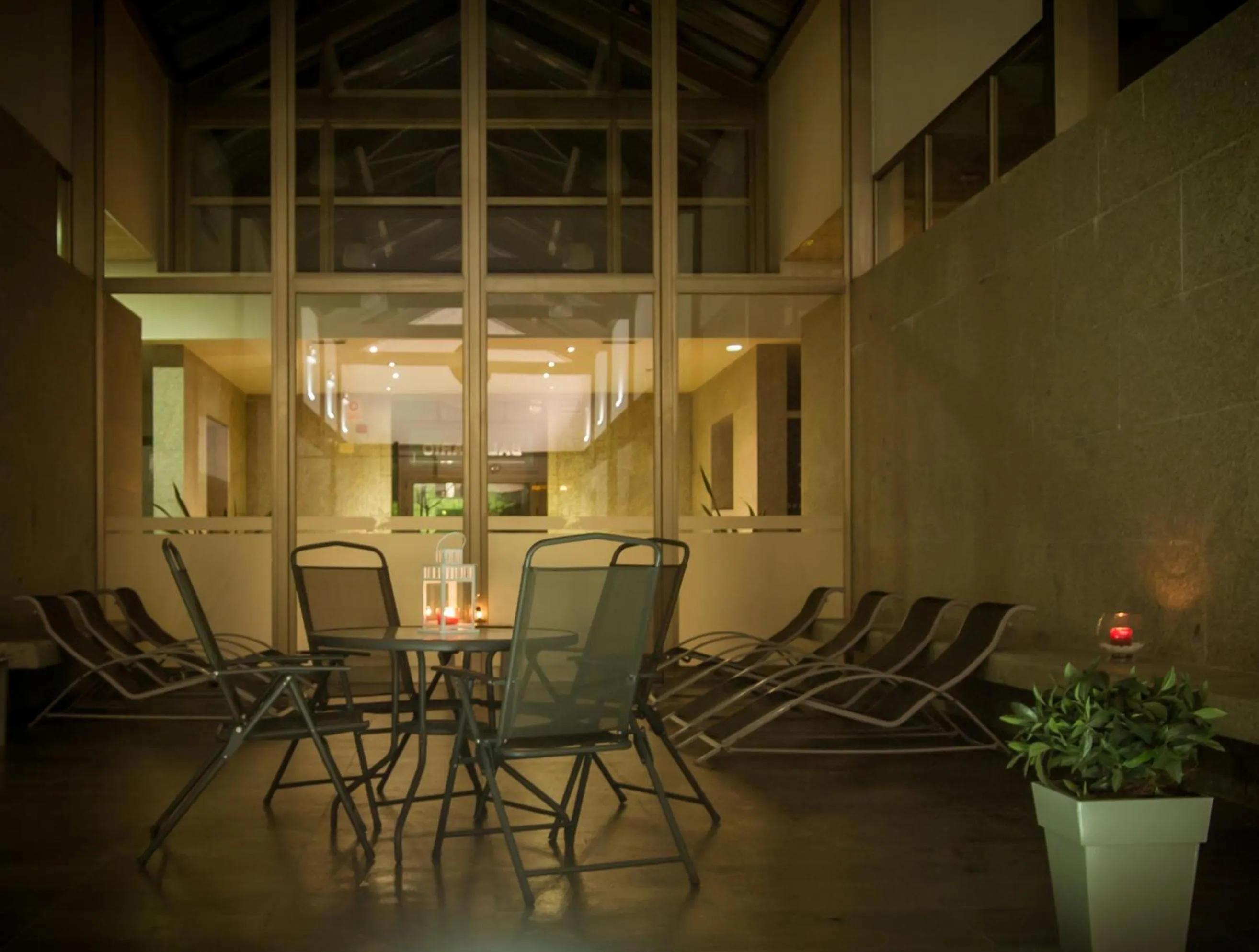 Seating area in Hotel Balneario de Compostela