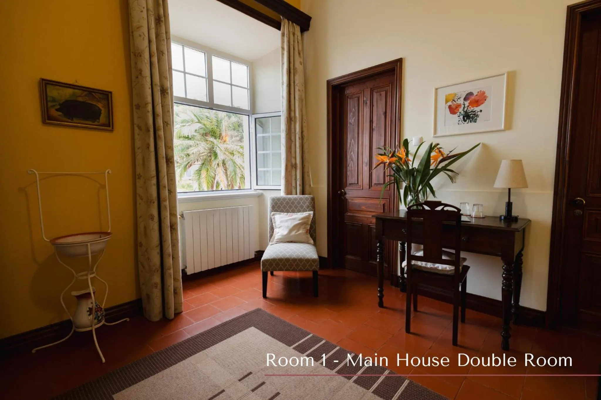 View (from property/room), Bed in Solar de Lalém