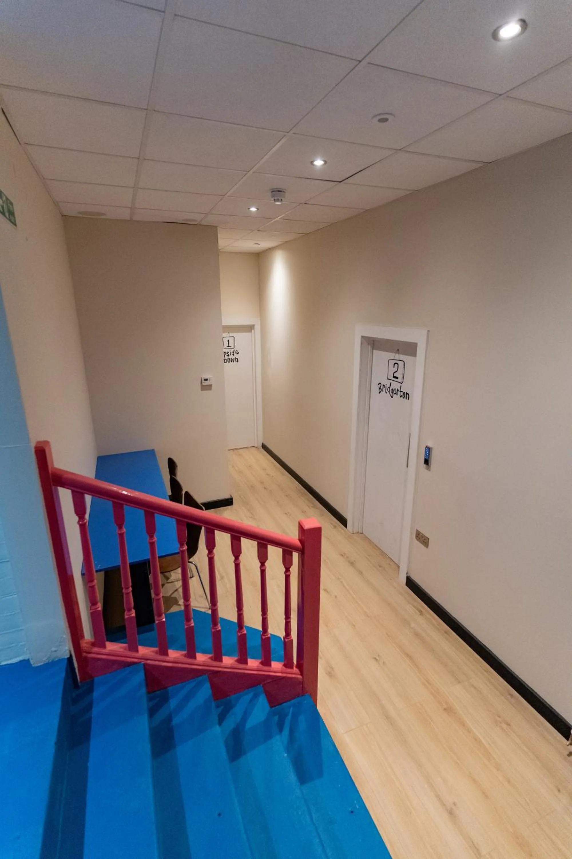 Seating area in Hostelle - women only hostel London