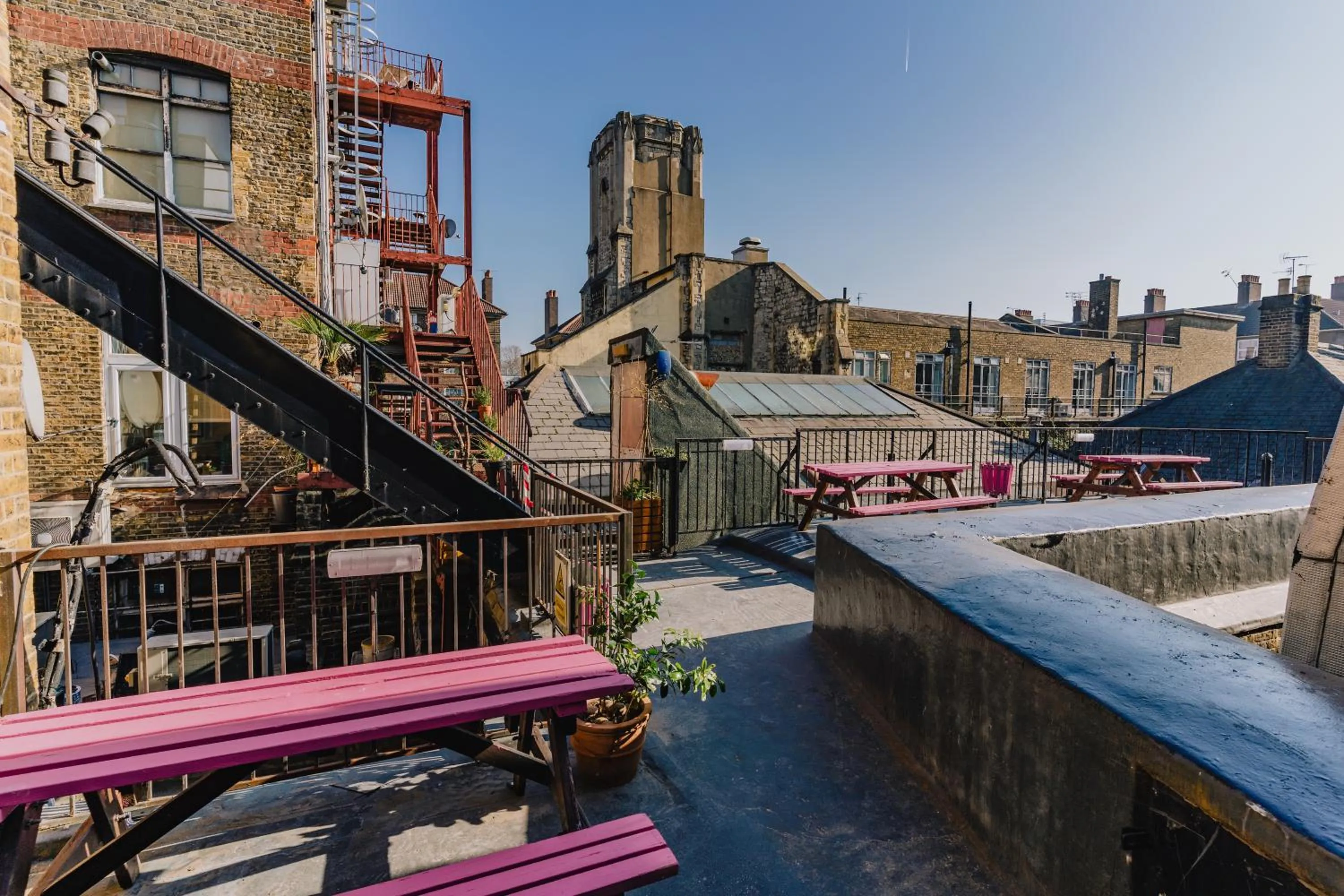 Balcony/Terrace in Hostelle - women only hostel London