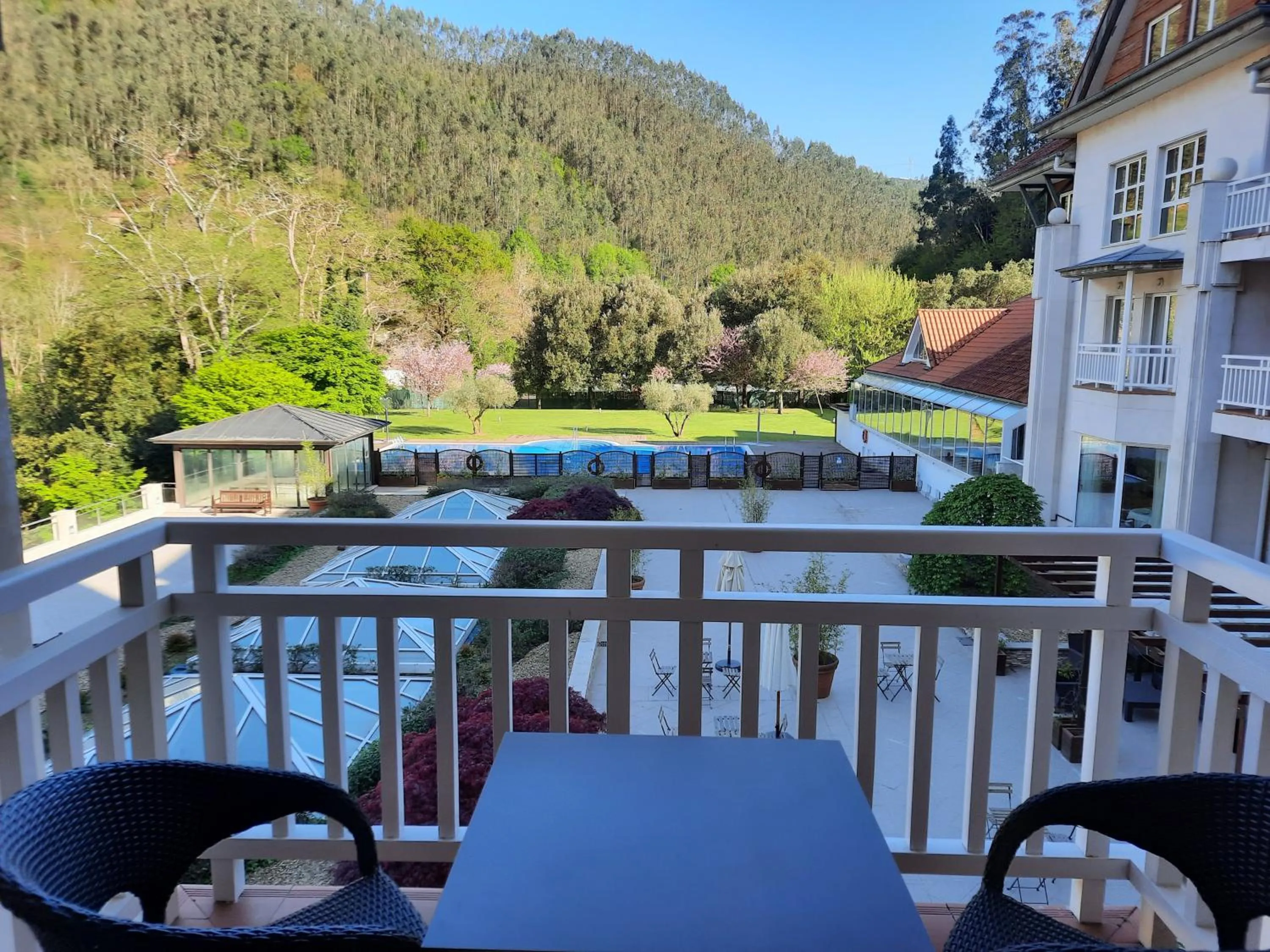 Balcony/Terrace in Gran Hotel Balneario De Puente Viesgo