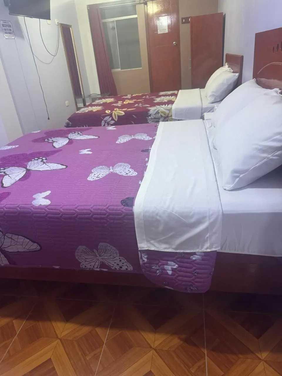 Bed in Hospedaje Feliz