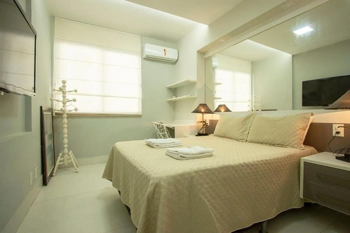 Bed in Flat Praia de Copacabana - Pé na Areia