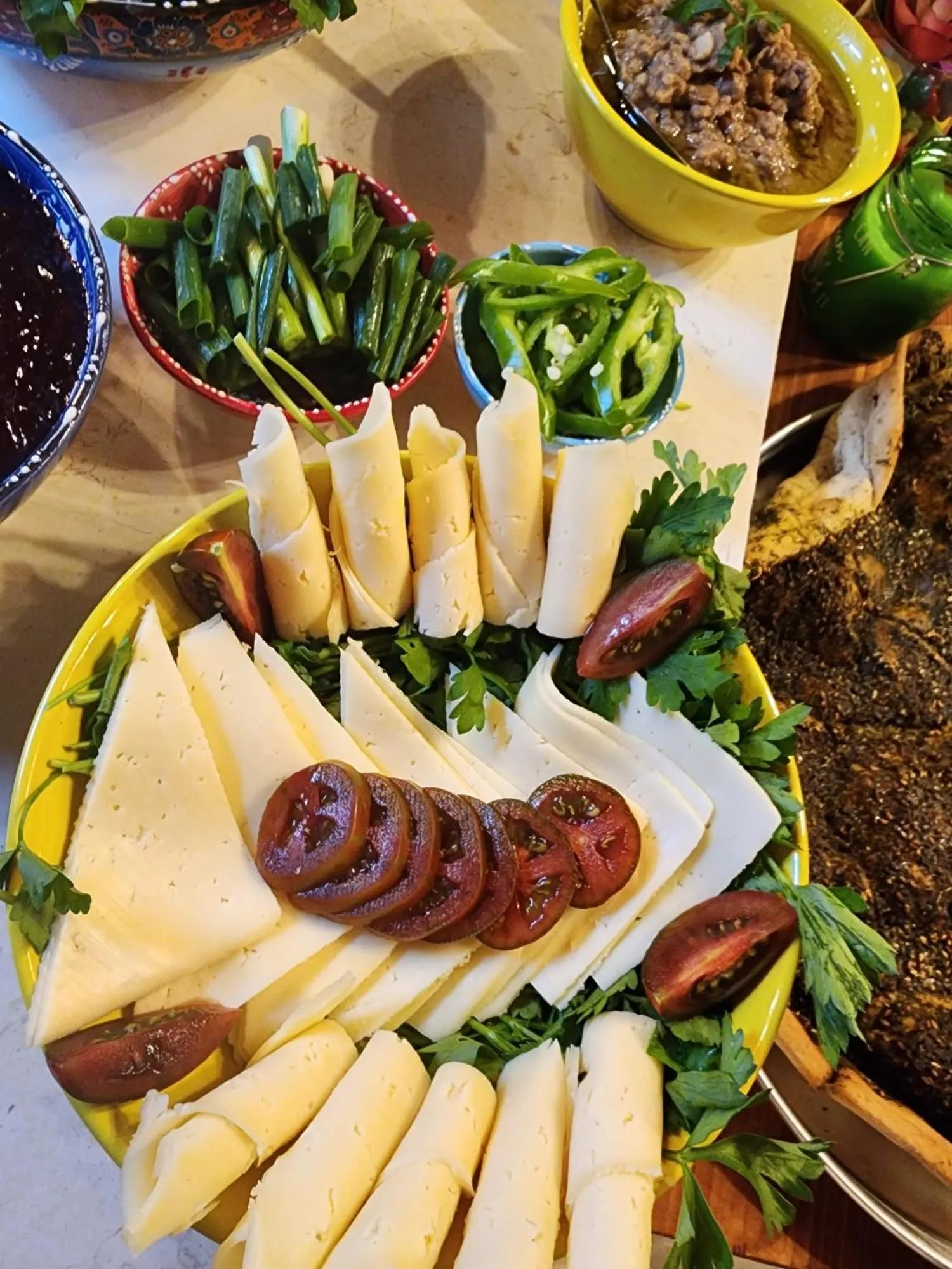 Buffet breakfast in Seedi Yousef Hostel & Cafe