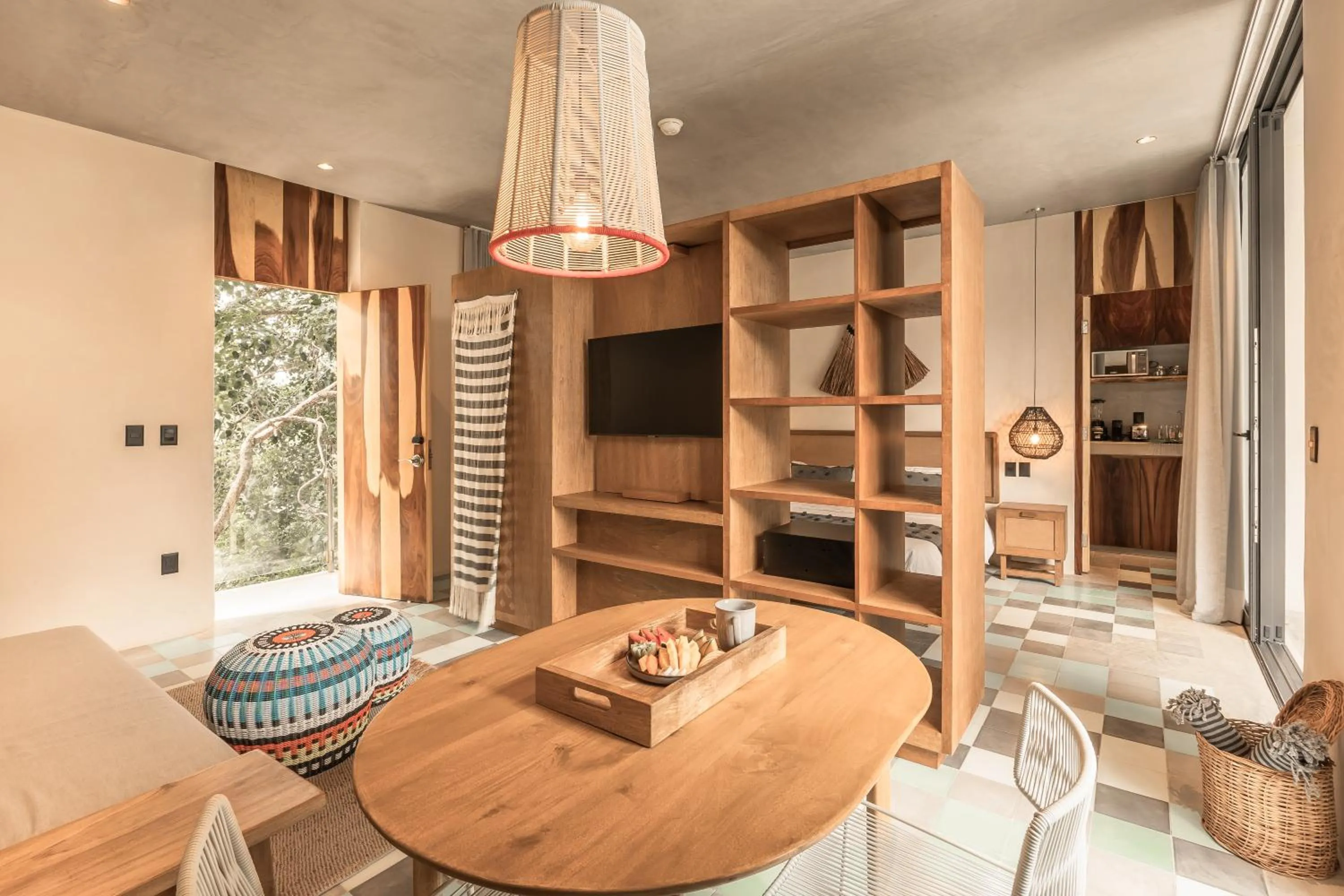 Living room, Bed in NAJ TULUM