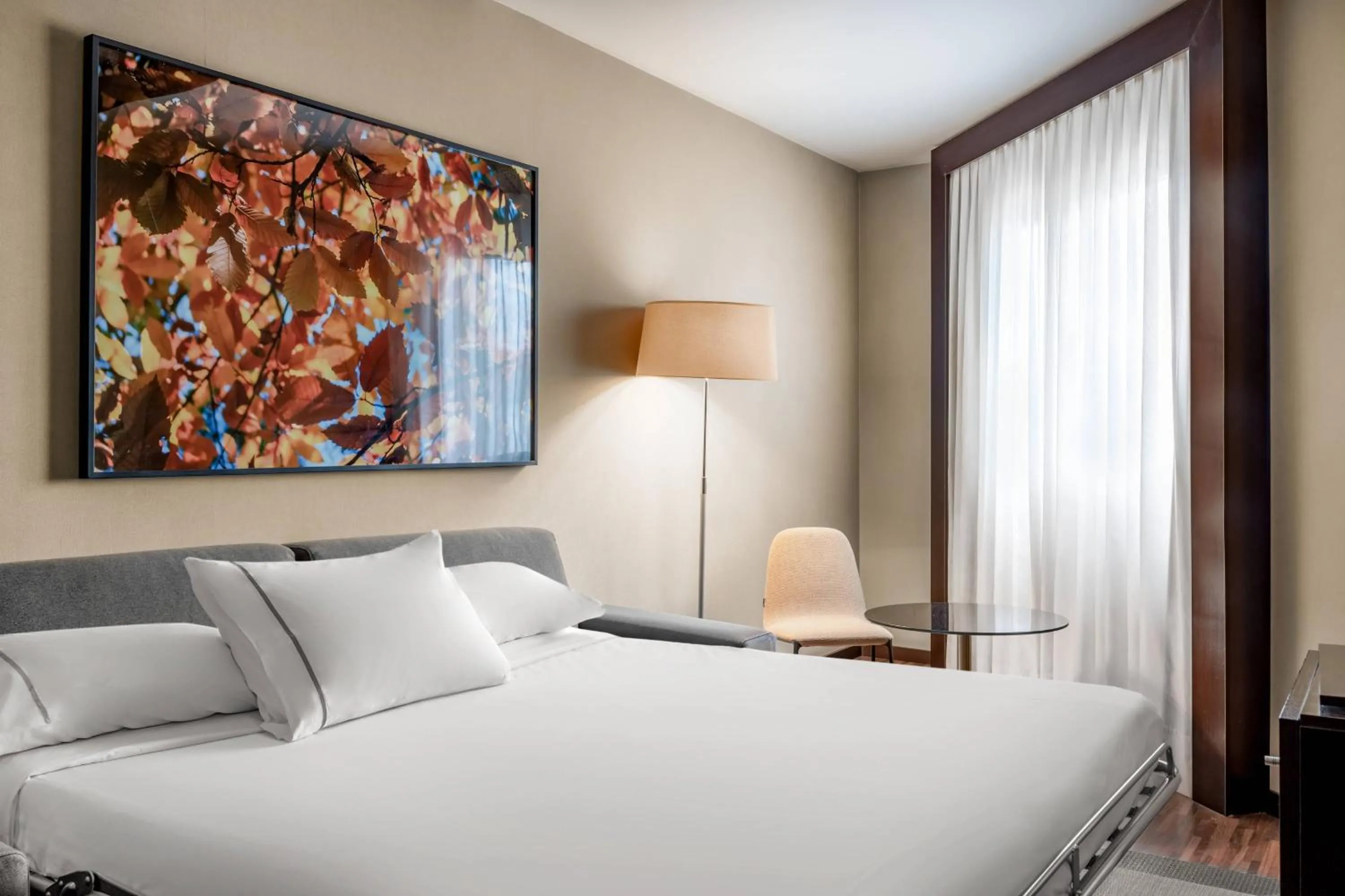 Bedroom, Bed in AC Hotel Oviedo Fórum by Marriott